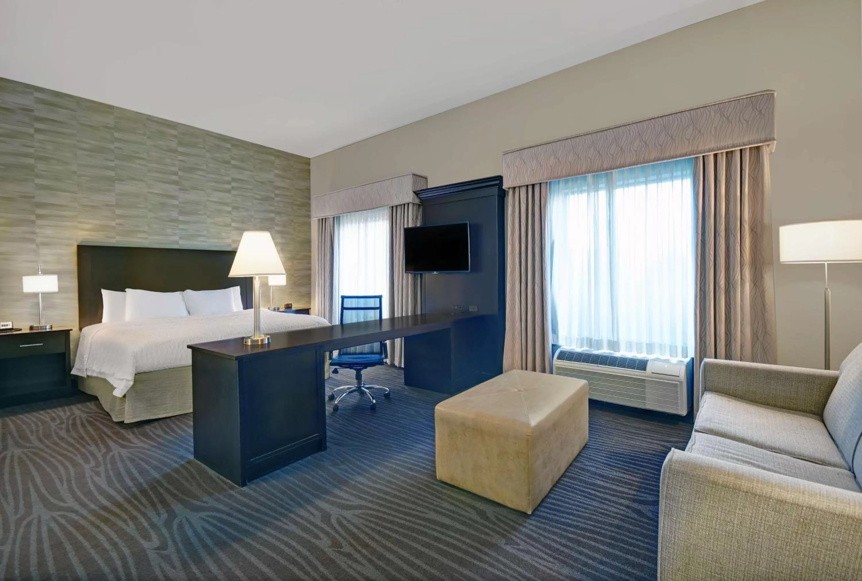 King Studio with Sofa Bed - Hearing Accessible in Hampton Inn and Suites Robbinsville