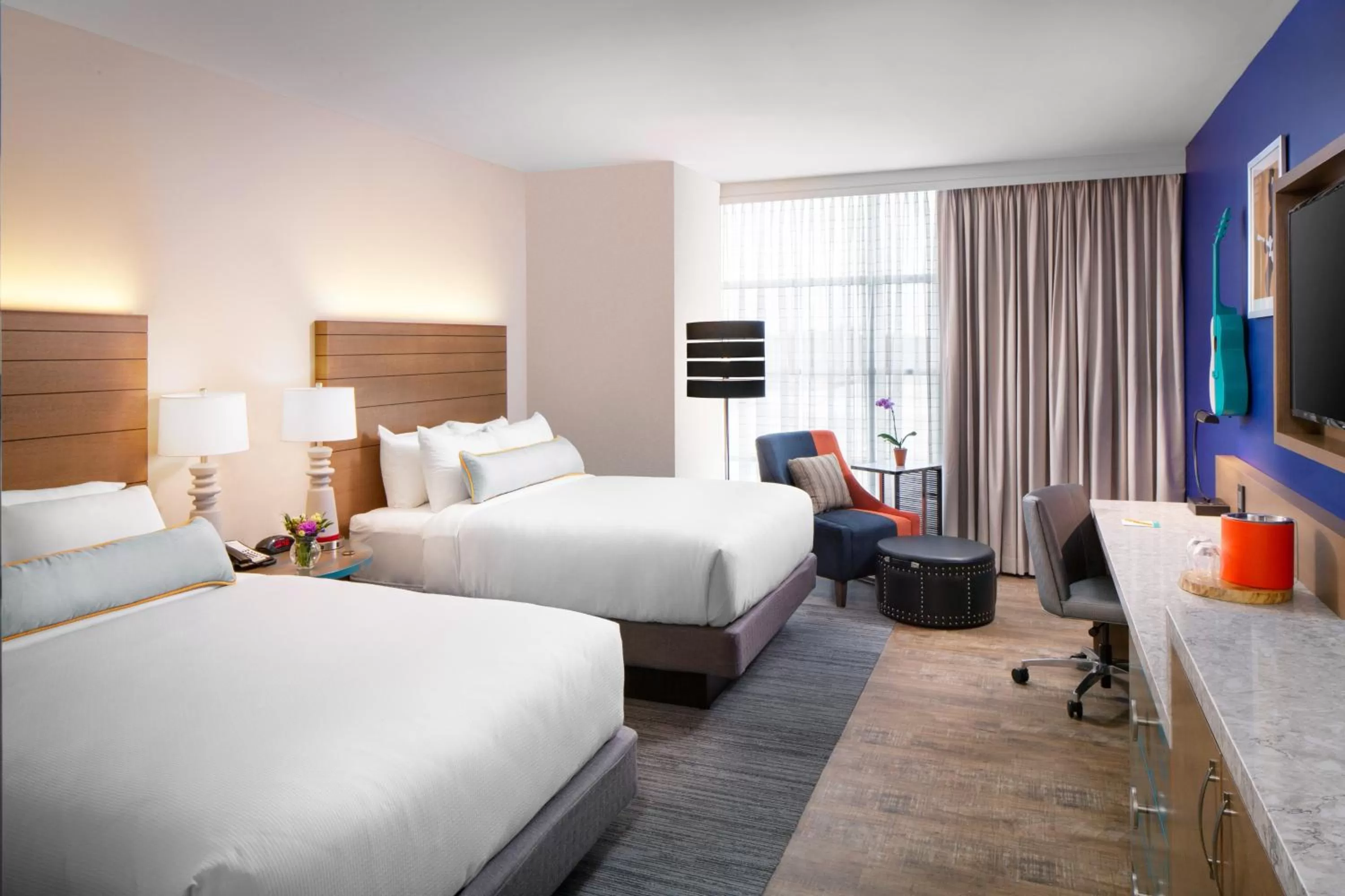 Room with Two Beds - Hearing Accessible - Non-Smoking in Hotel Indigo Gainesville-Celebration Pointe by IHG