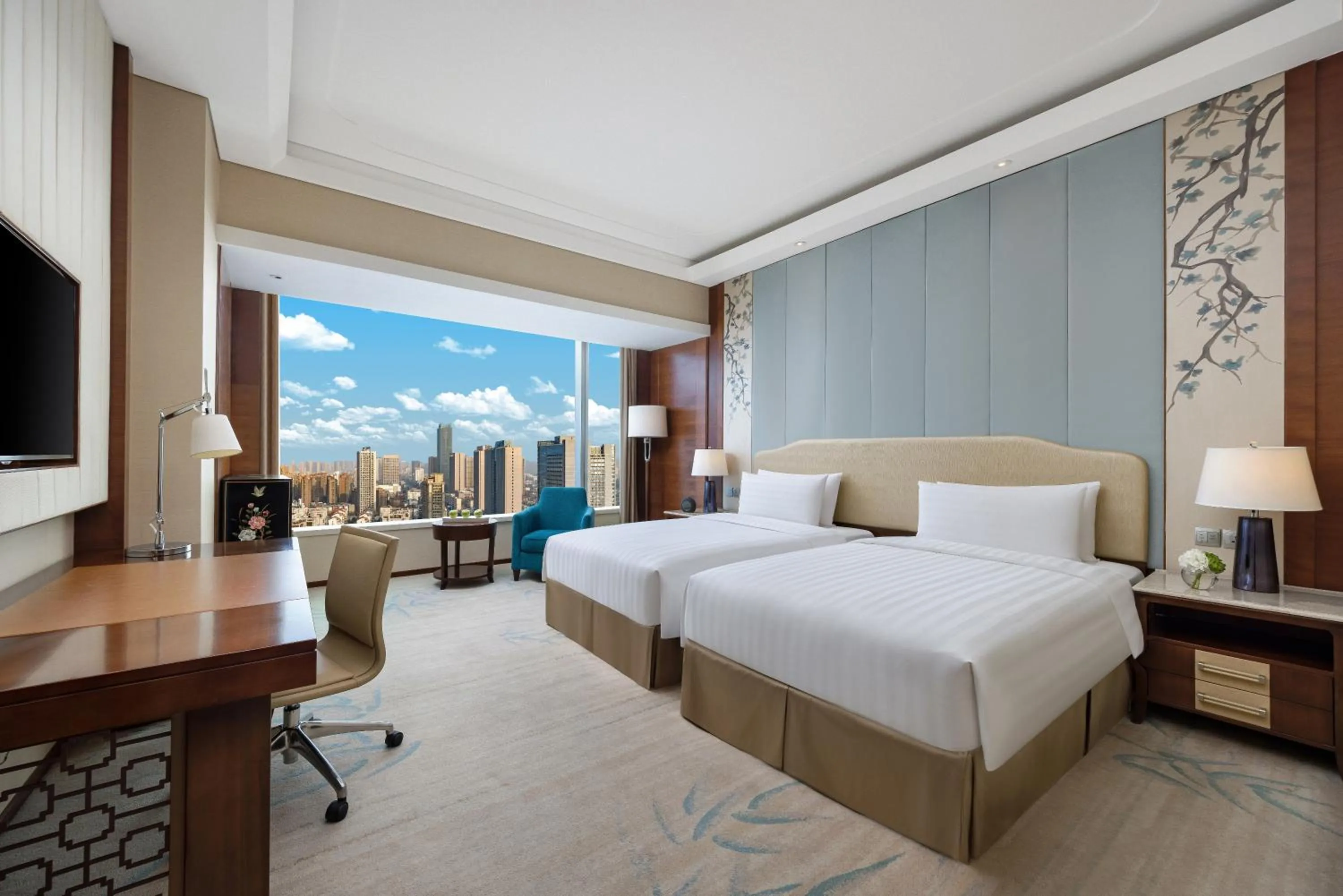 Horizon Deluxe Twin Room in Shangri-La Hefei