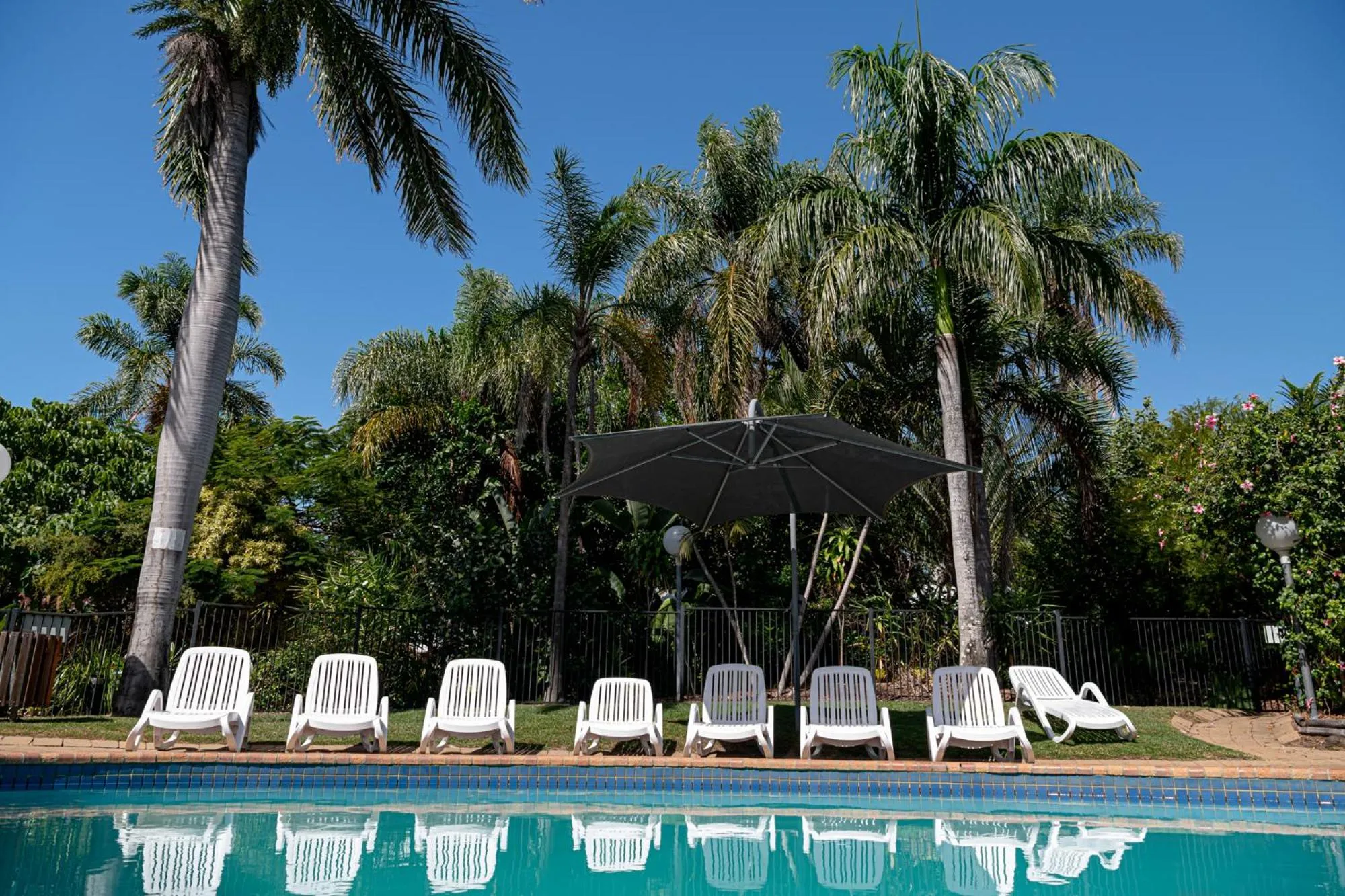 Pool view in Kellys Beach Resort