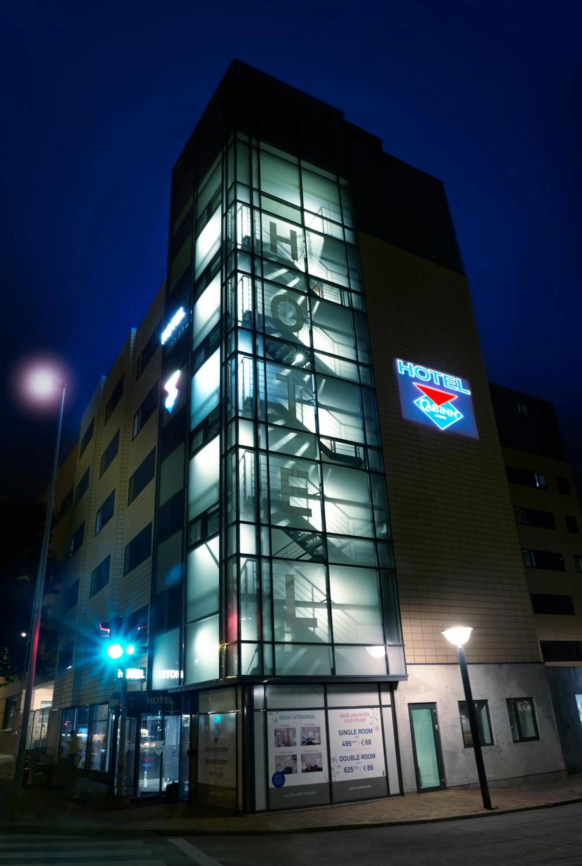 Facade/entrance in Cabinn Odense