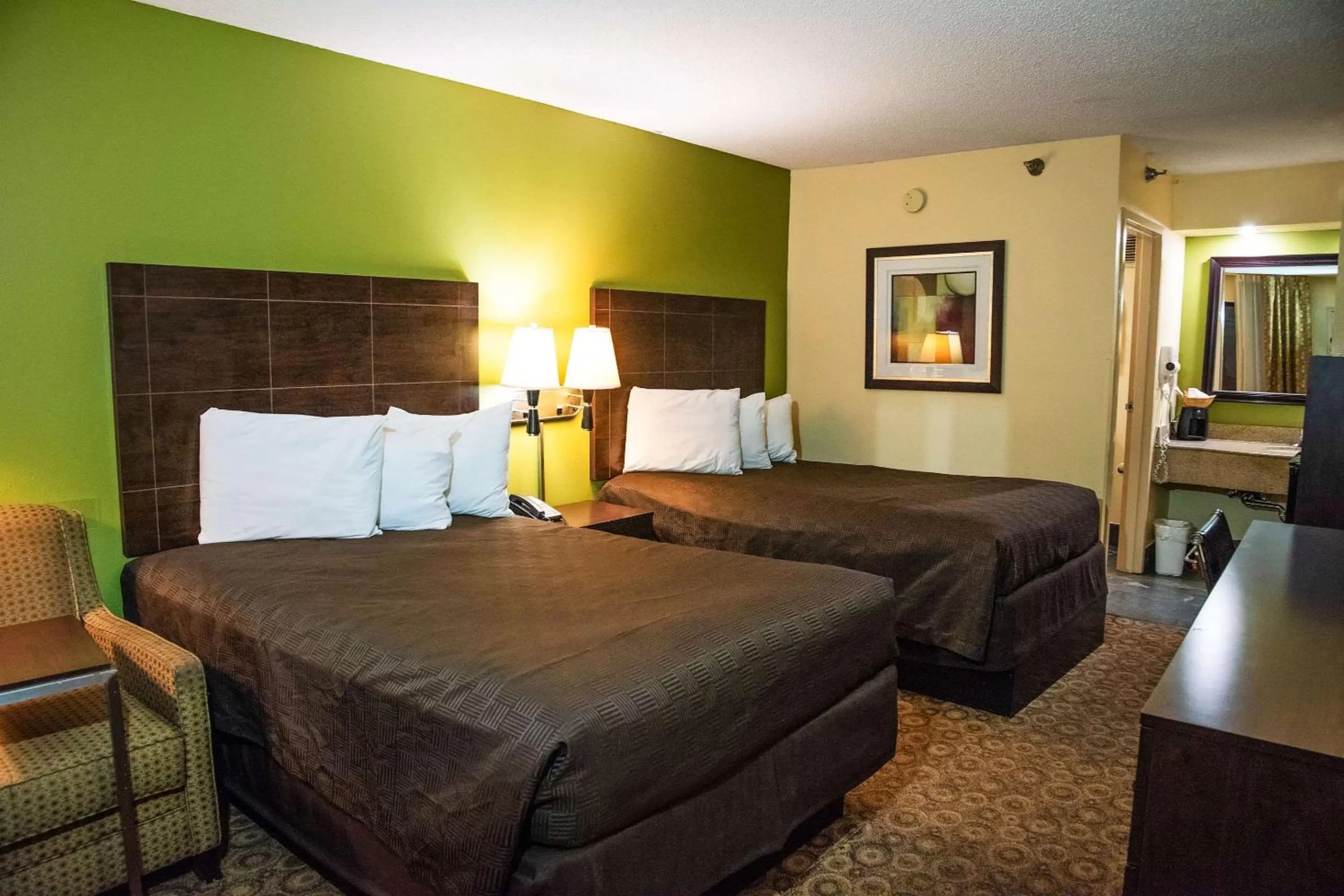 Double Room with Two Double Beds - Smoking in Rodeway Inn & Suites Clarksville near Governors Square Mall