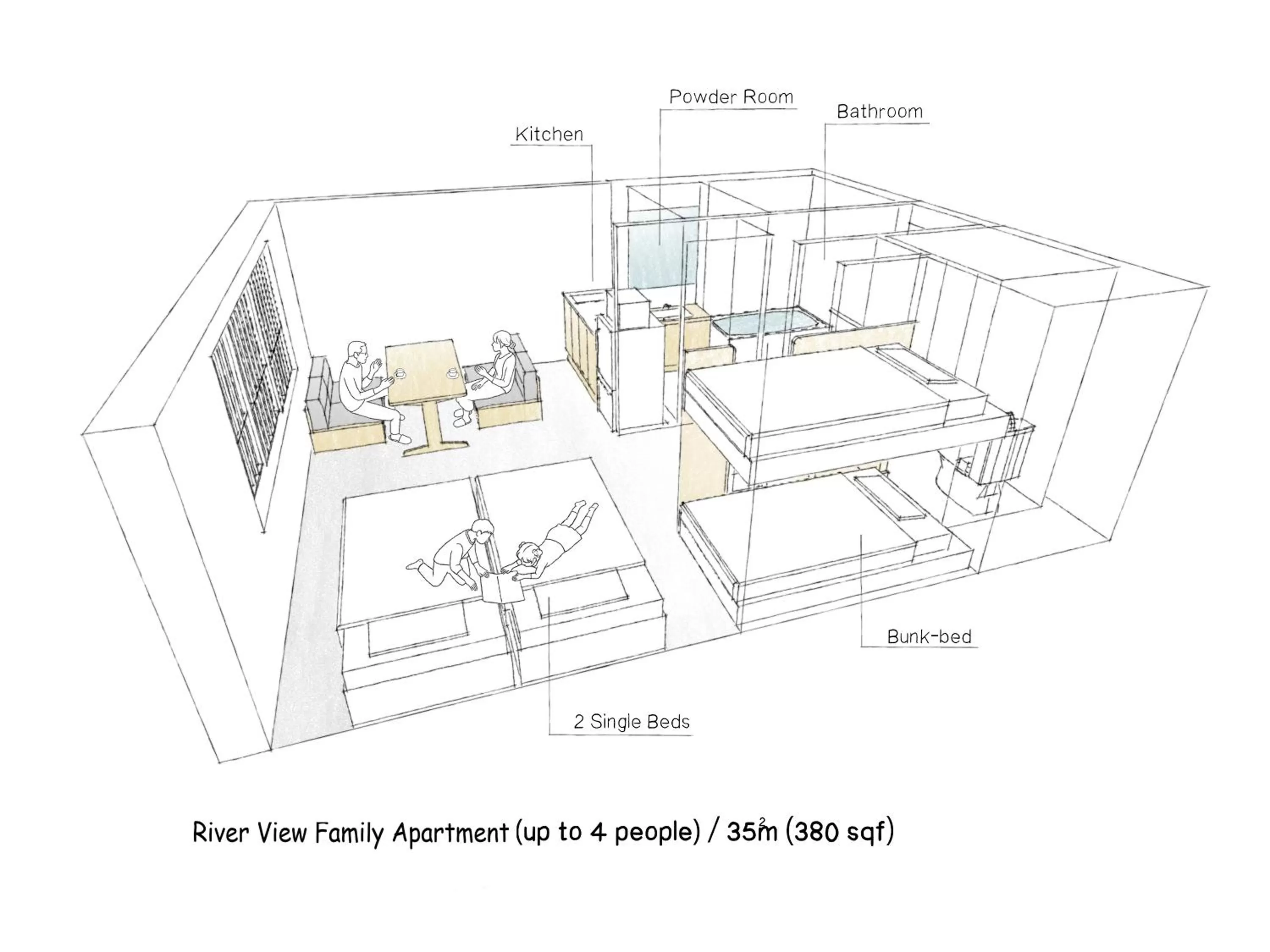 River View Family Apartment in MIMARU Tokyo Asakusa Station