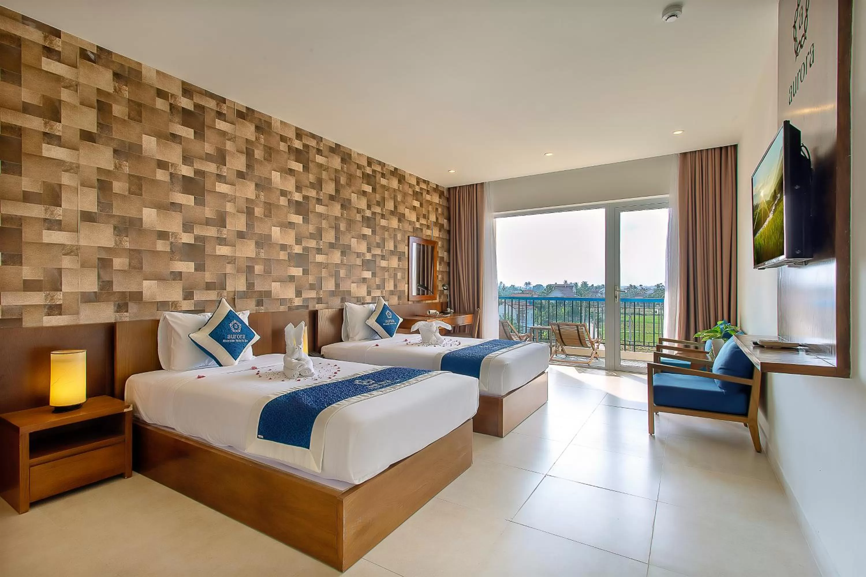 Deluxe Triple Room in Hoi An Aurora Riverside Hotel and Spa
