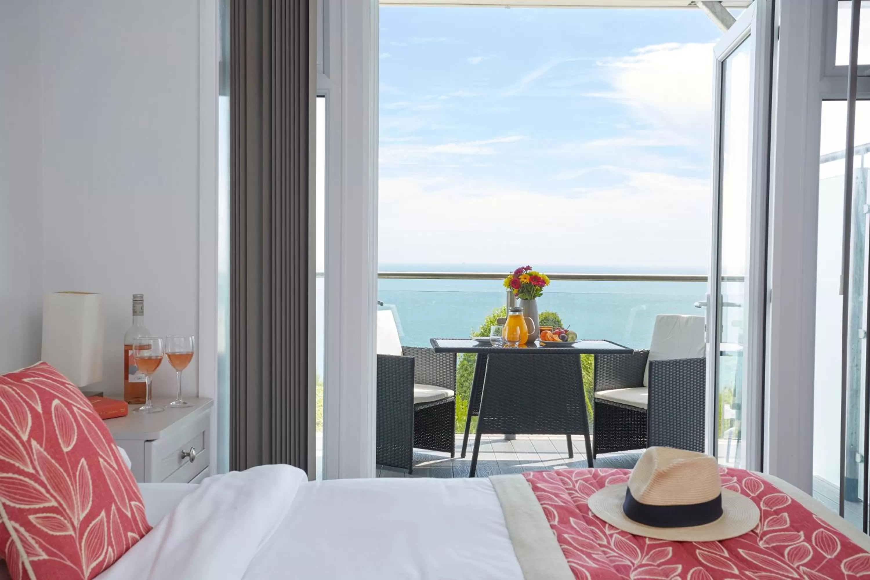 Double Room with Sea View in Luccombe Hall Hotel