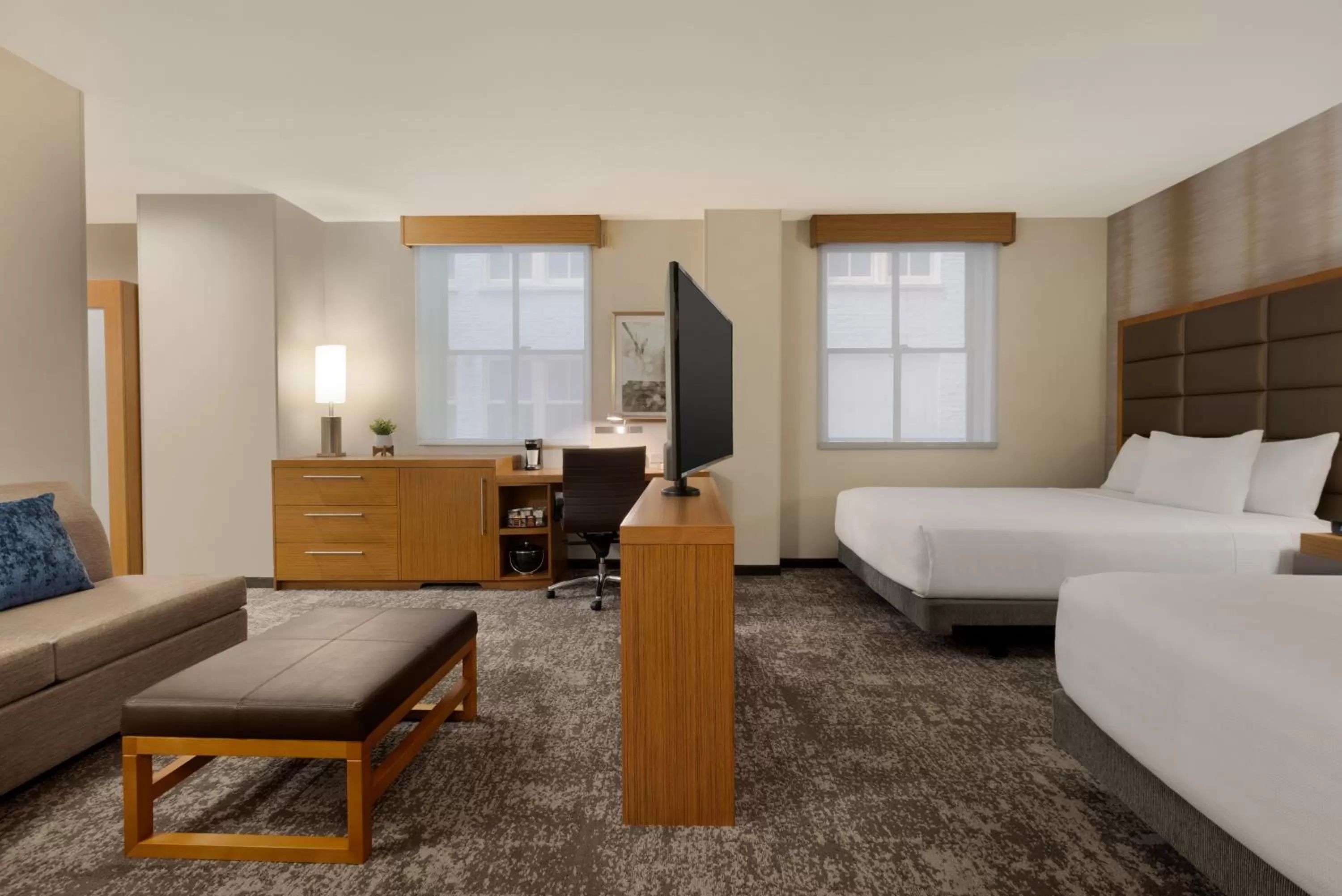 Queen Room with Two Queen Beds and Roll-In Shower - Disability Access in Hyatt Place Houston Downtown