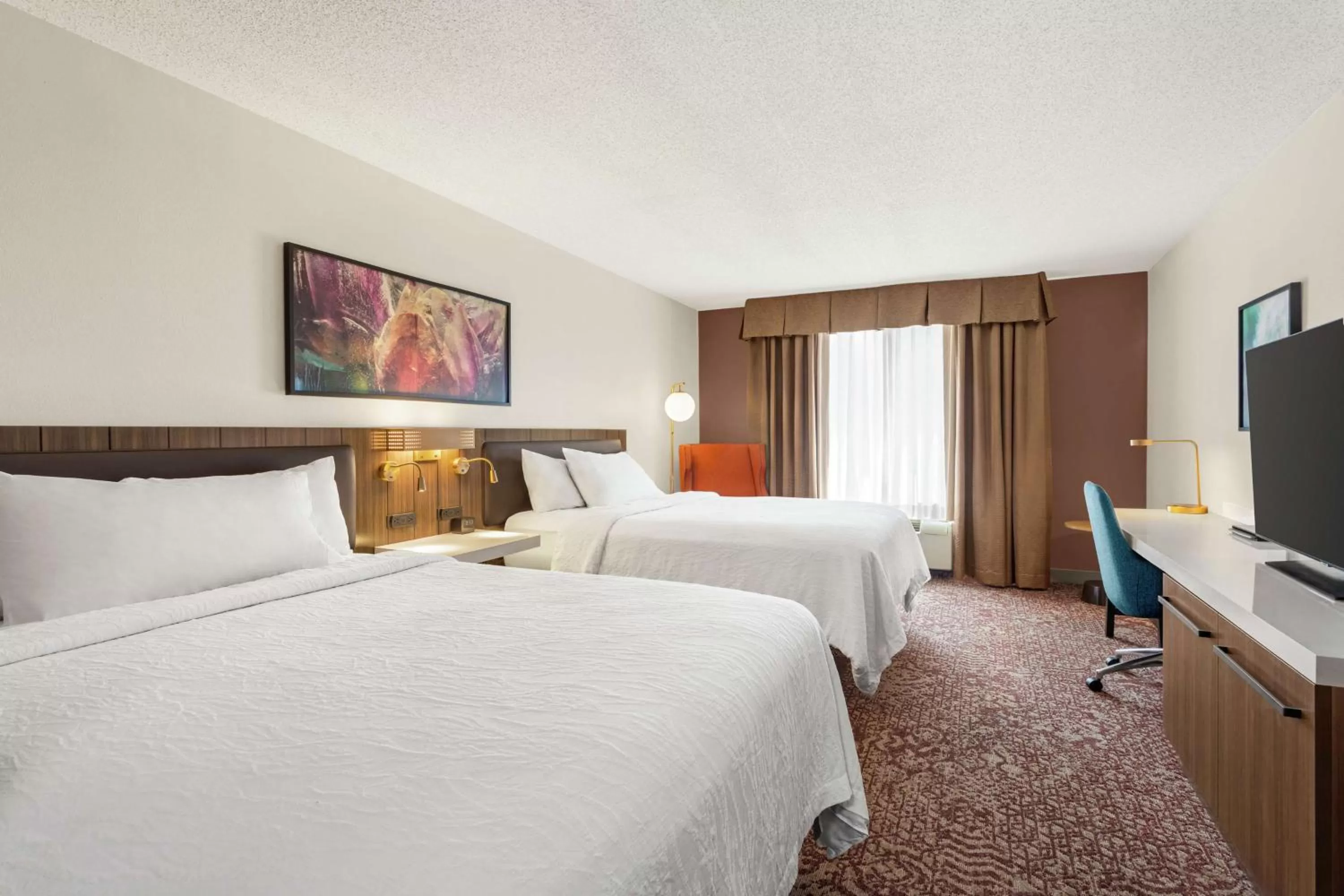 Queen Room with Two Queen Beds in Hilton Garden Inn Allentown Bethlehem Airport