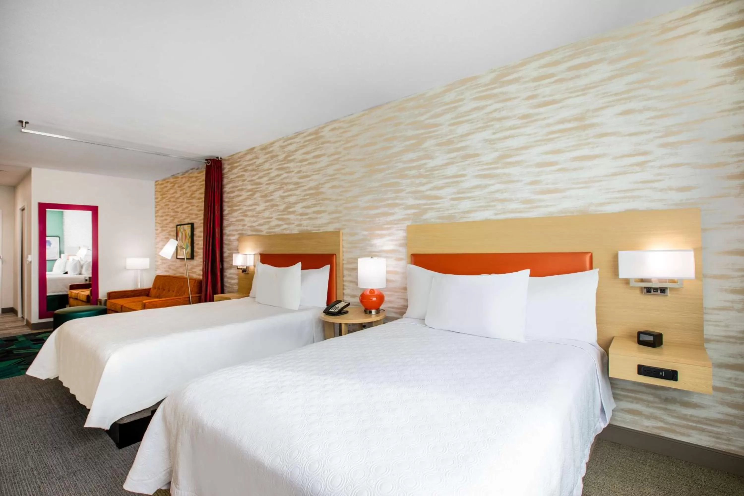 Queen Studio with Two Queen Beds - Non-Smoking in Home2 Suites By Hilton Carlsbad, Ca