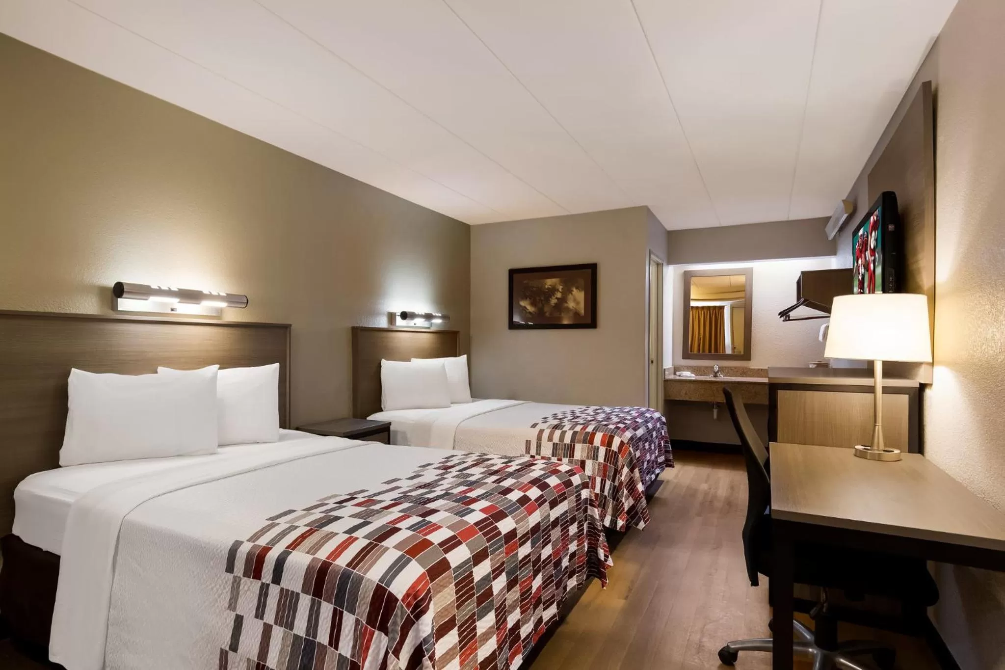 Deluxe Room with Two Double Beds Smoke Free in Red Roof Inn Wilkes-Barre Arena