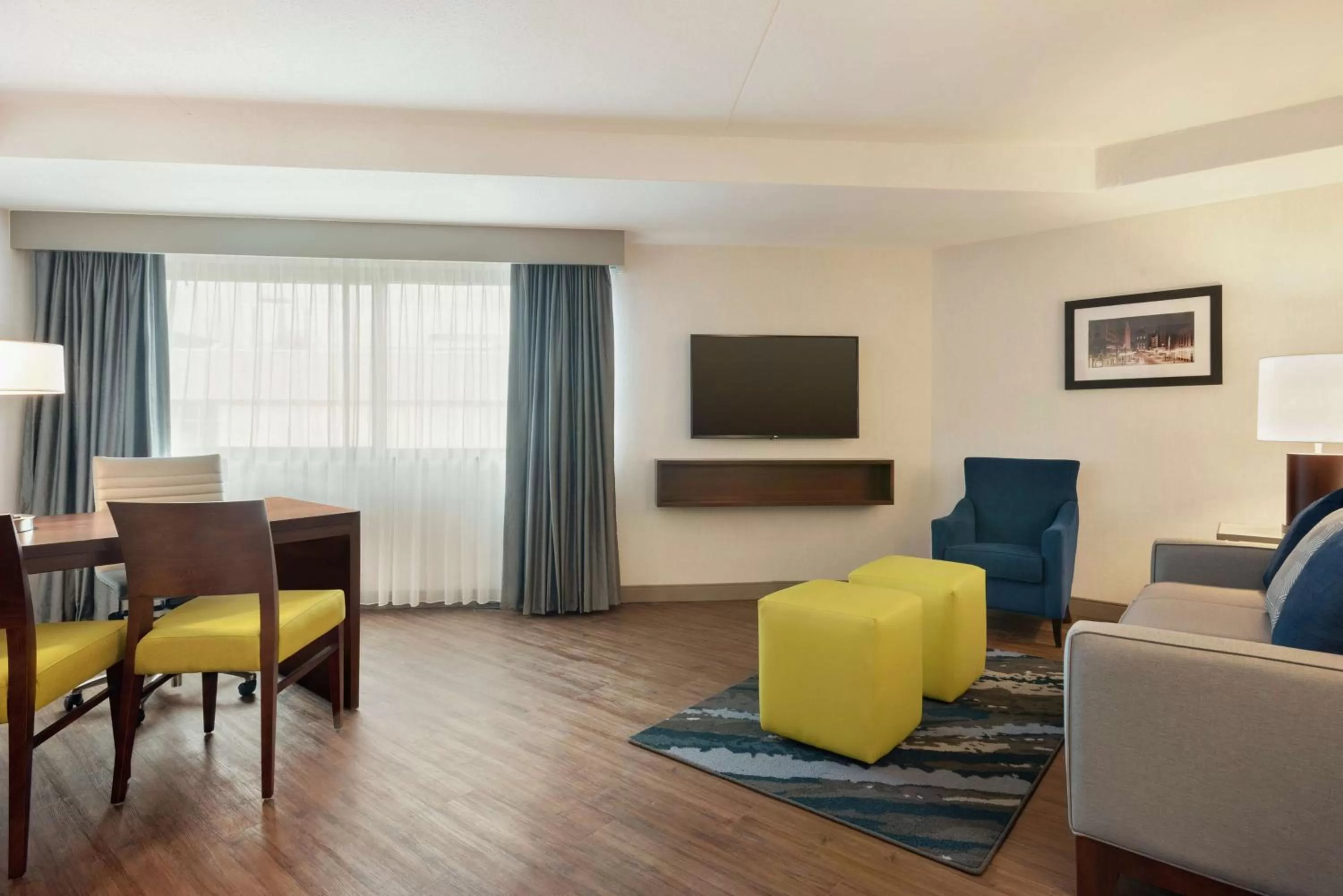 King Suite with Roll-In Shower - Disability Access in Embassy Suites by Hilton Indianapolis Downtown