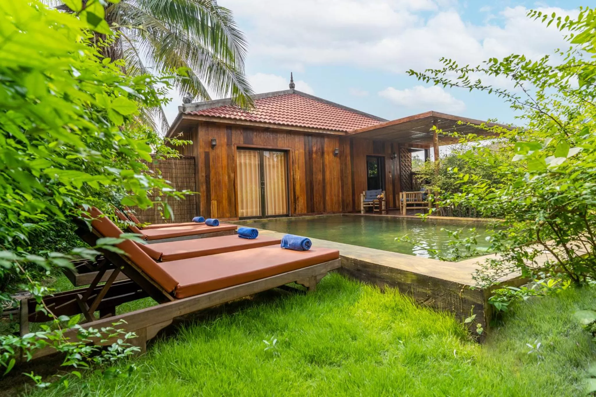 Two Bedroom Private Pool Villa in Authentic Khmer Village Resort