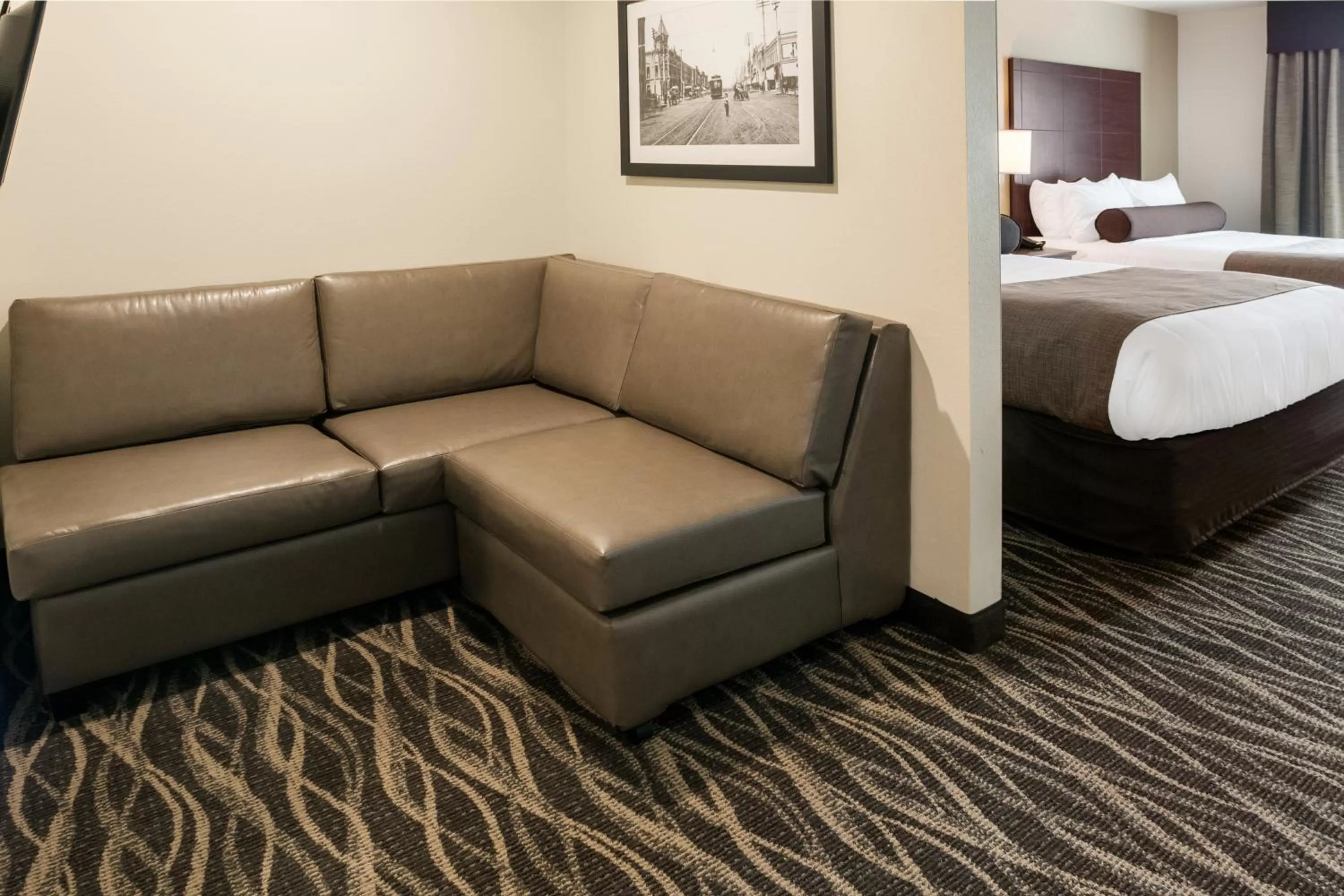 Queen Studio - single occupancy - Disability Access in Cobblestone Hotel & Suites Appleton International Airport