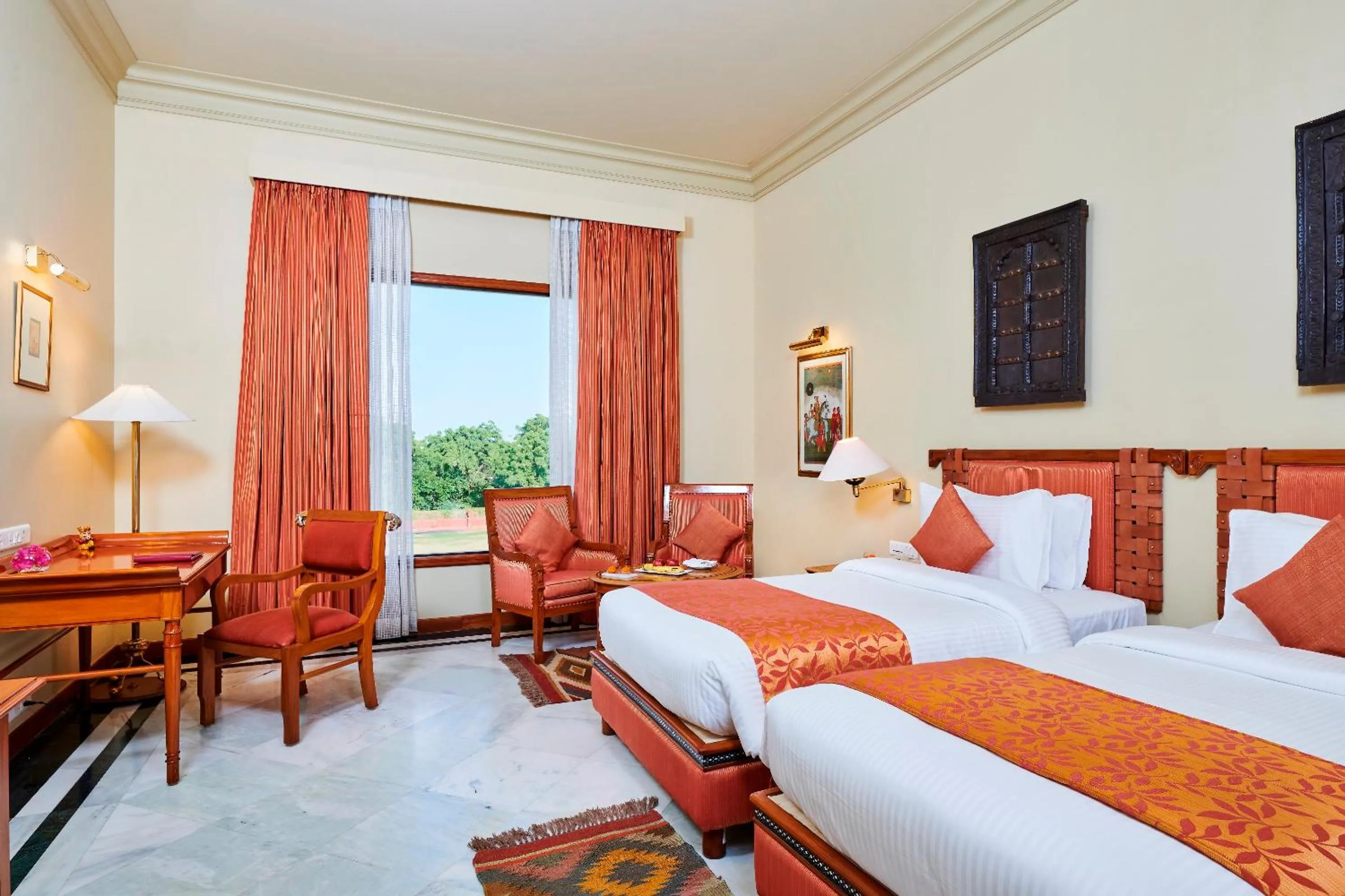 Luxury Garden Twin Bed in The Ummed Jodhpur Palace Resort & Spa