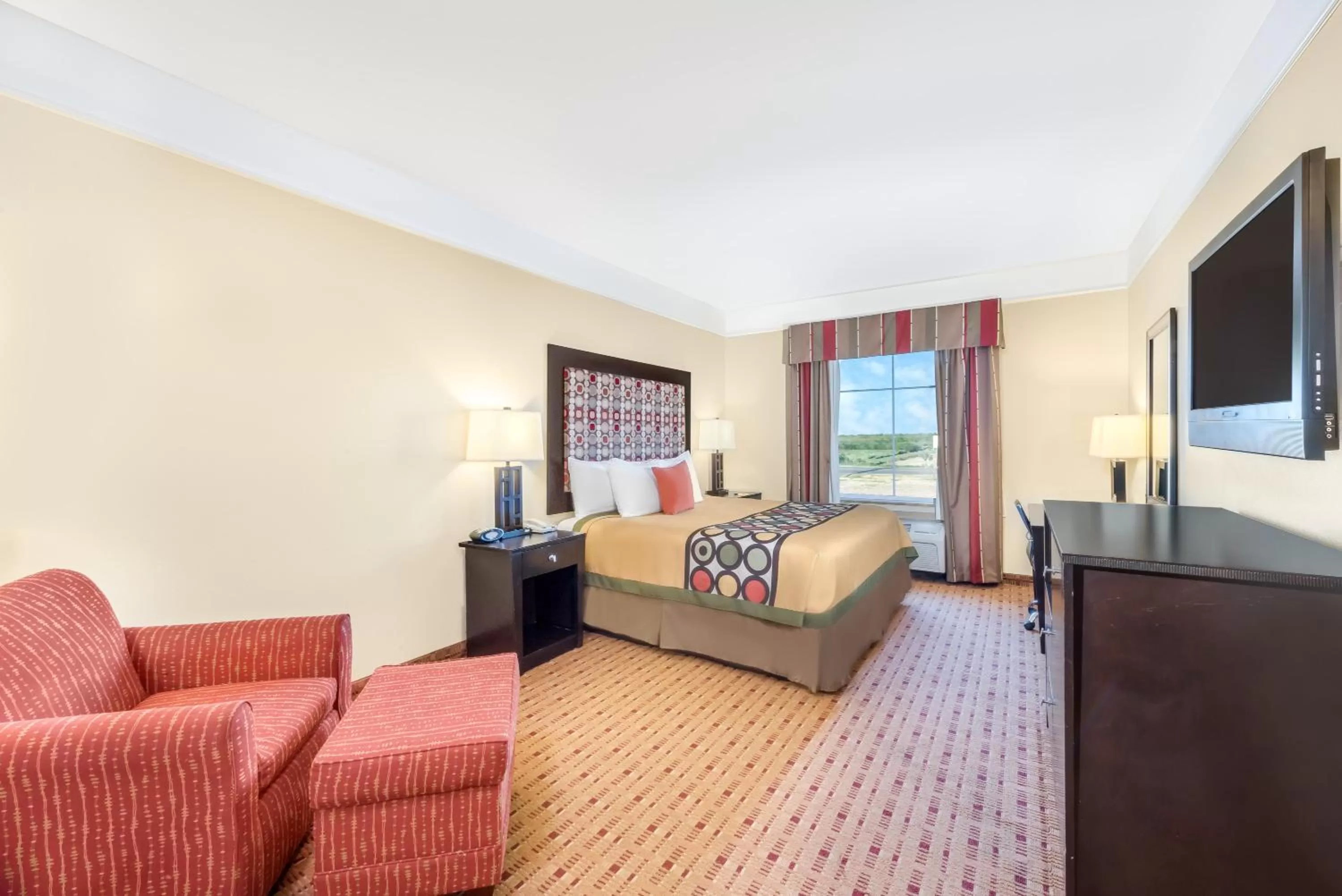 King Room - Smoking  in Super 8 by Wyndham Hidalgo at La Plaza Mall & Mcallen Airport