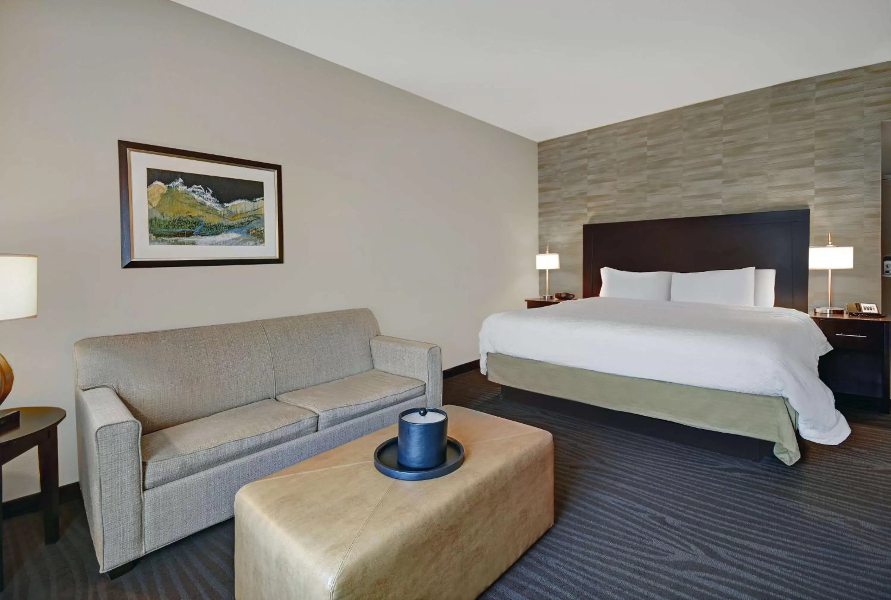 King Room with Sofa Bed - Hearing Accessible in Hampton Inn and Suites Robbinsville
