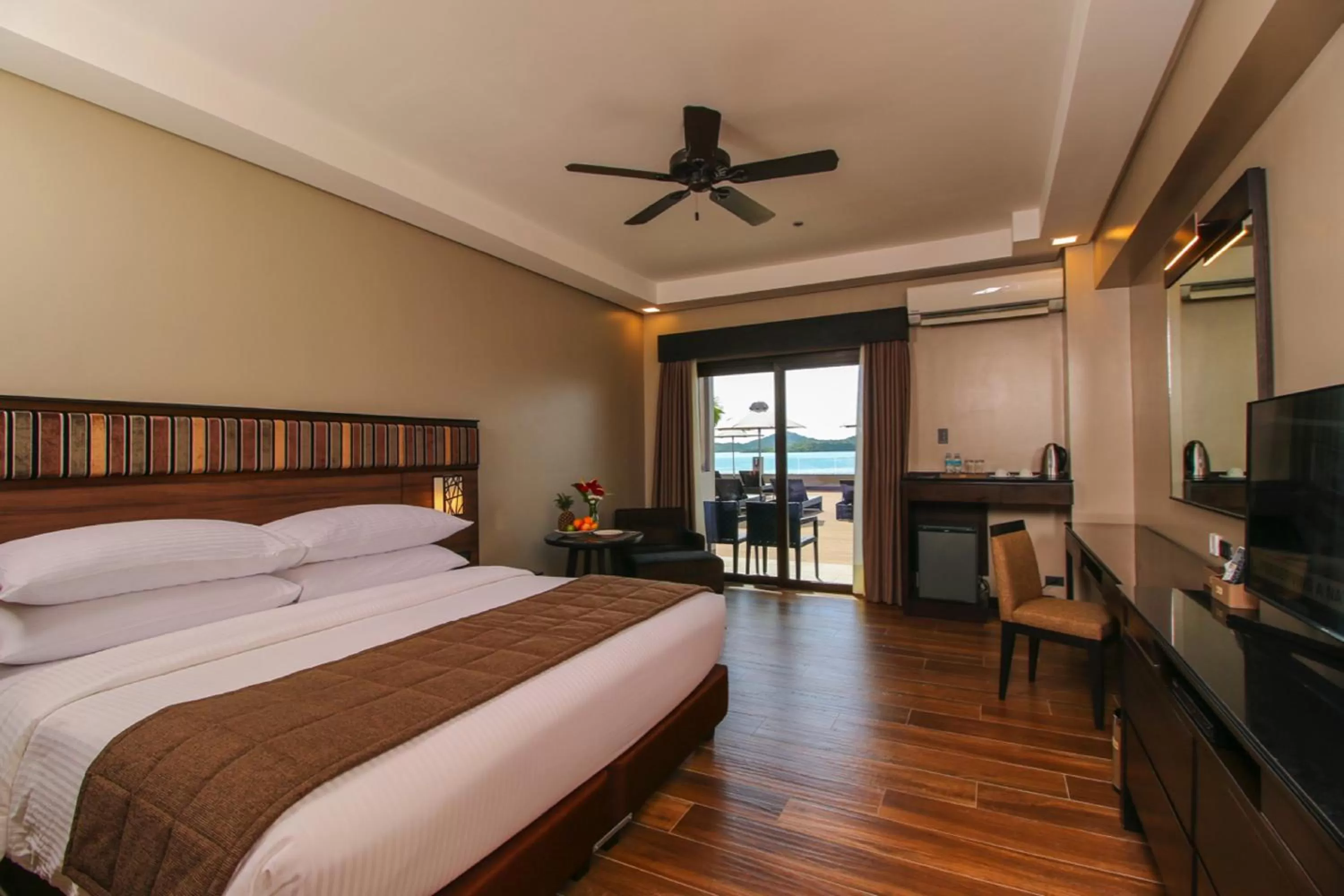 Bayview King Room with Deck Access in Two Seasons Coron Bayside Hotel