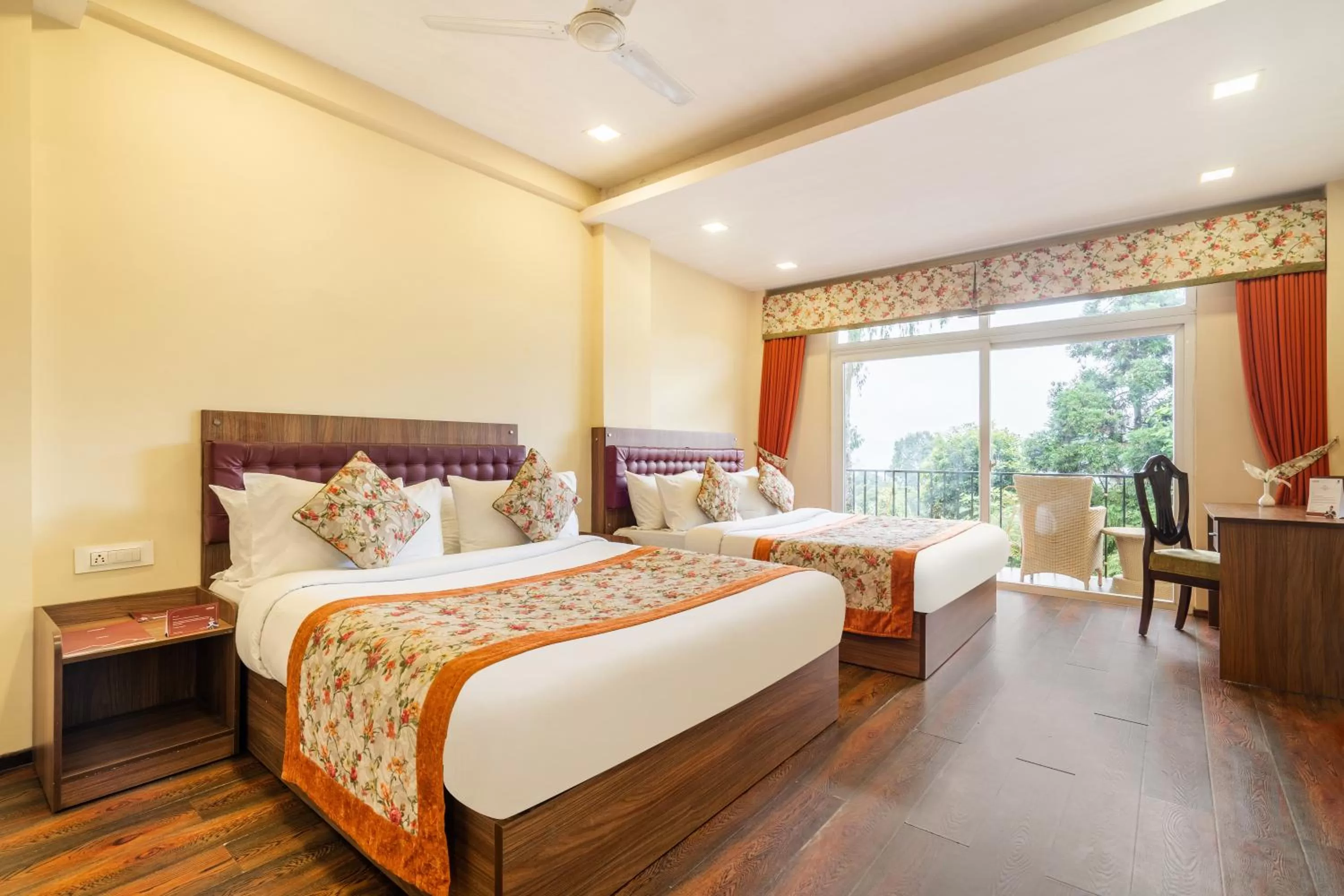 Family Mountain View Room with Private Balcony in Summit Barsana Resort & Spa