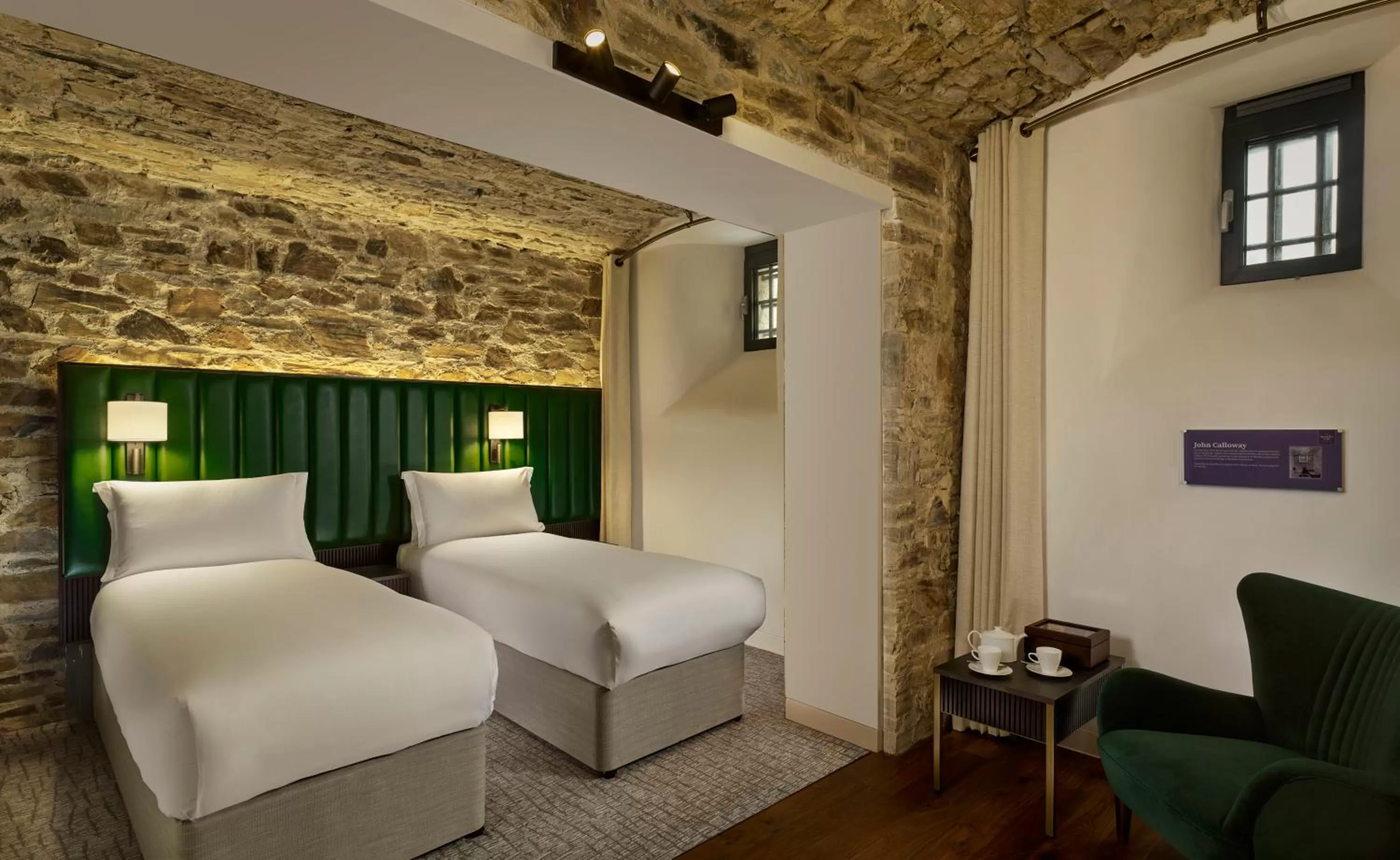 Twin Room with Private Bathroom - single occupancy in Bodmin Jail Hotel