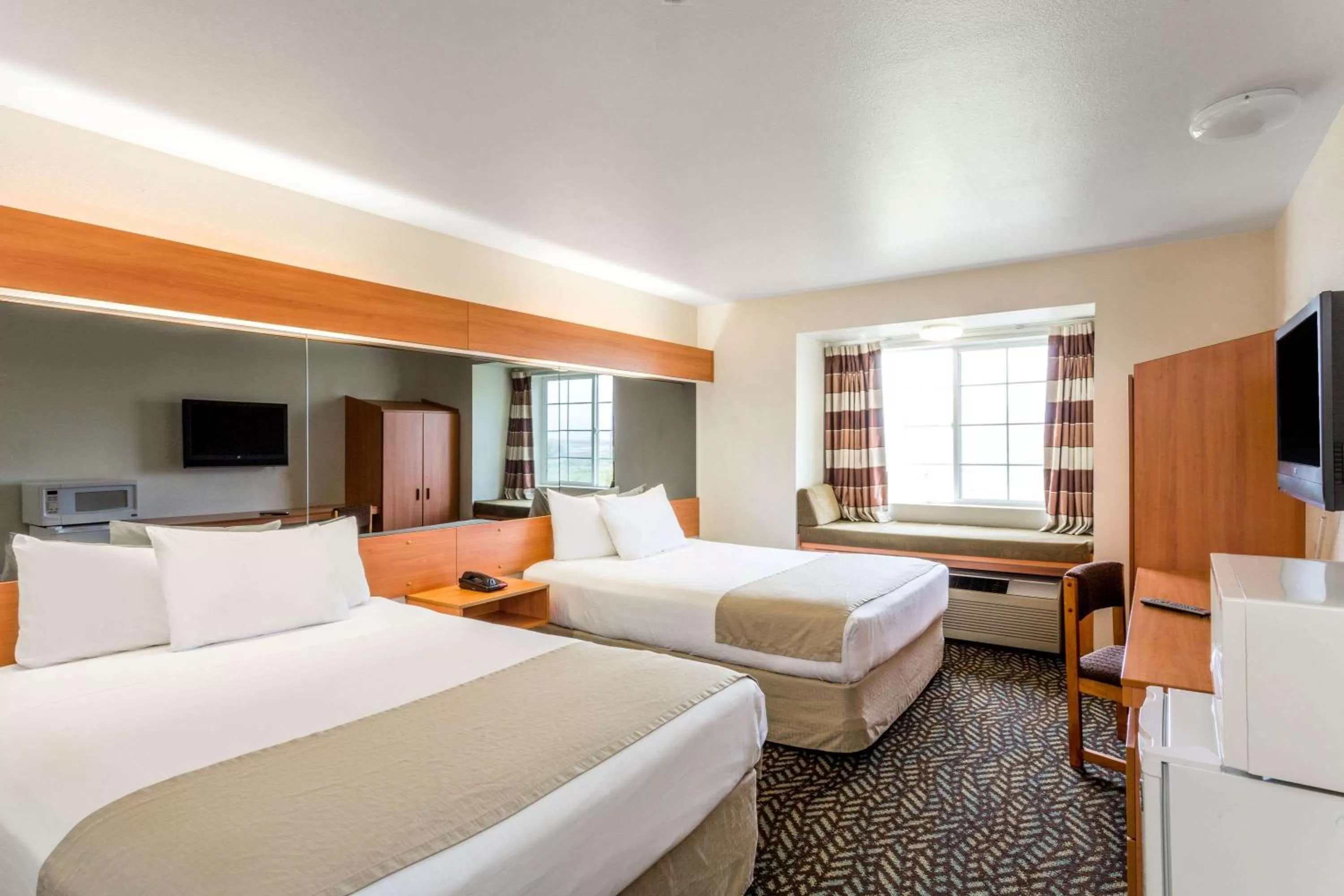 Deluxe Queen Room with Two Queen Beds - Non-Smoking in Microtel Inn & Suites by Wyndham Salt Lake City Airport