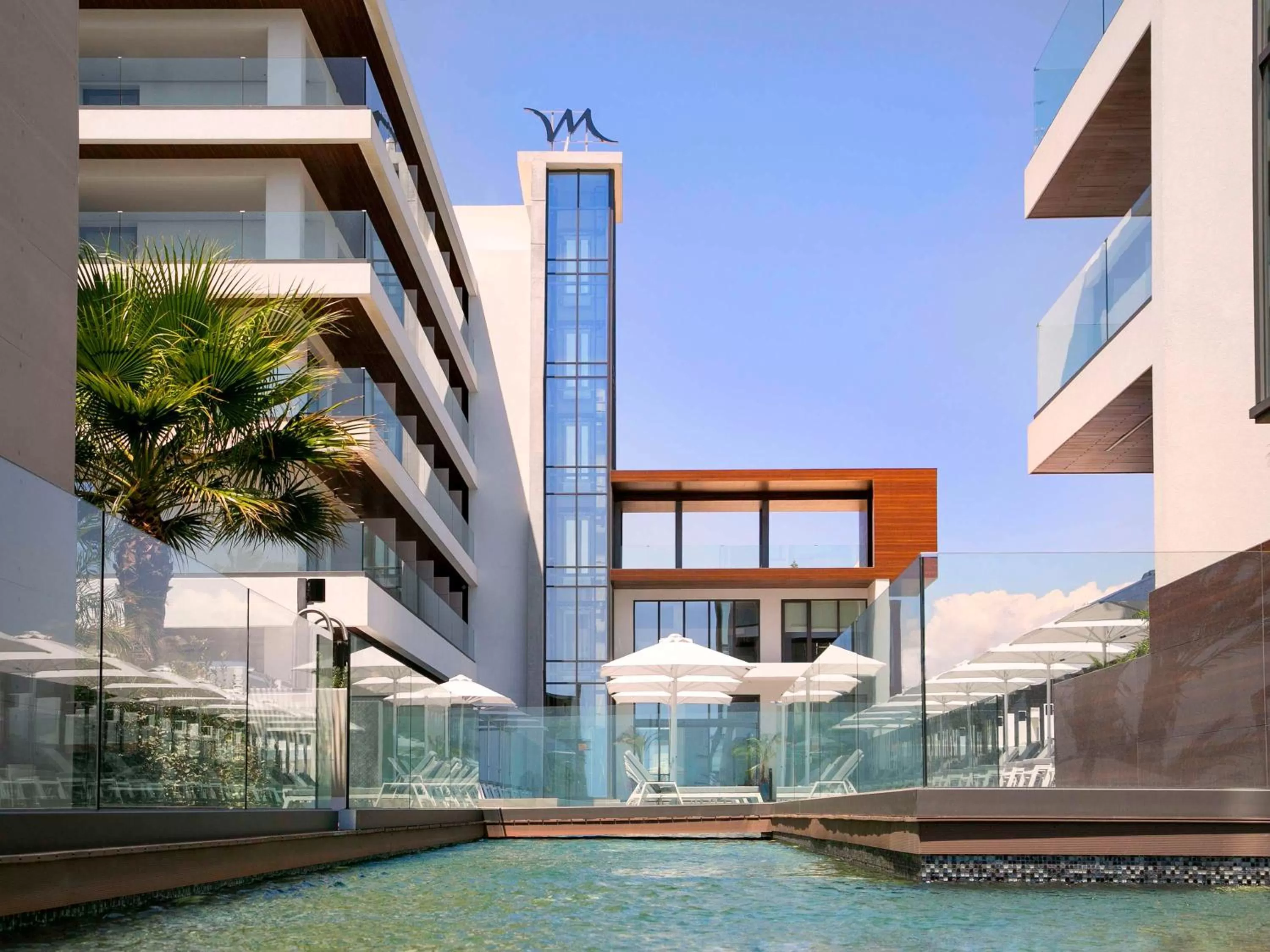 Pool view in Mercure Larnaca Beach Resort