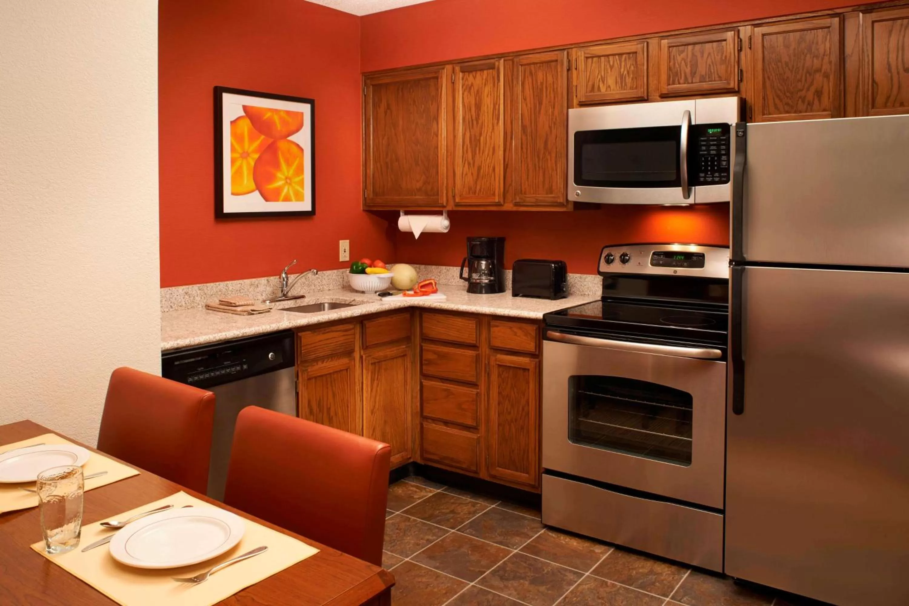 Mobility Accessible Two Bedroom Suite Two Queens Roll-In Shower in Sonesta ES Suites Chicago Waukegan Gurnee