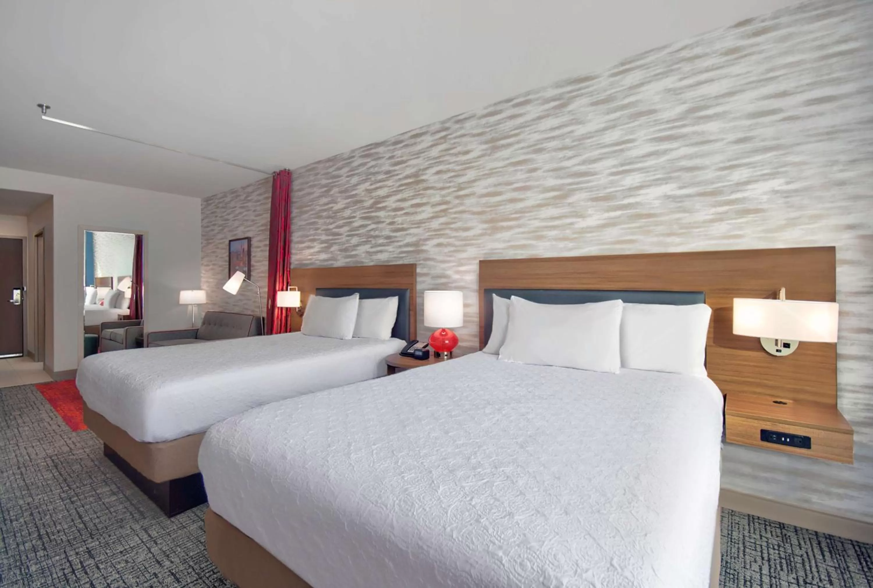 Queen Studio with Two Queen Beds in Home2 Suites By Hilton Whitestown - Indianapolis Northwest