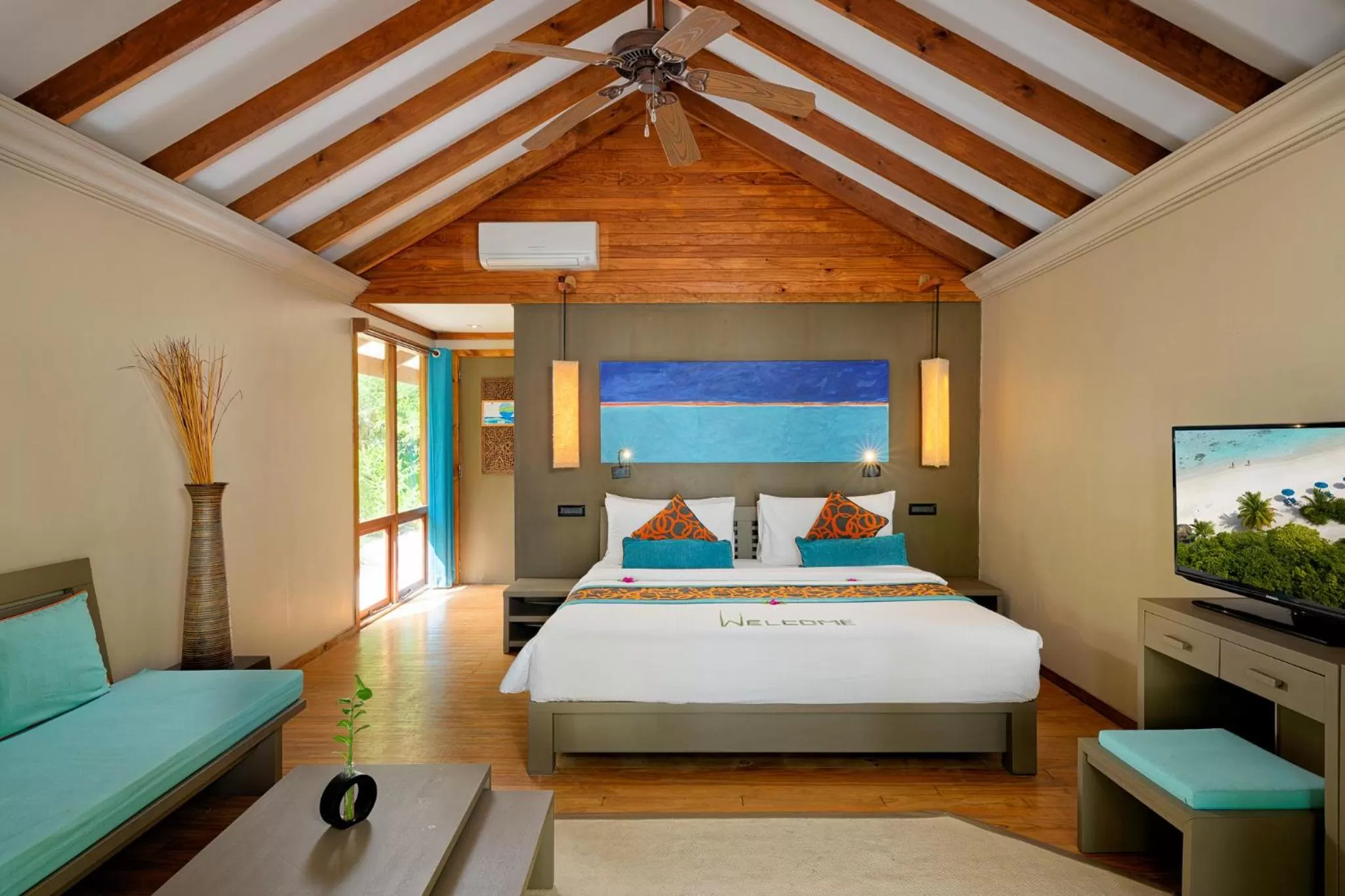 Sunset Beach Villa - single occupancy in Canareef Resort Maldives
