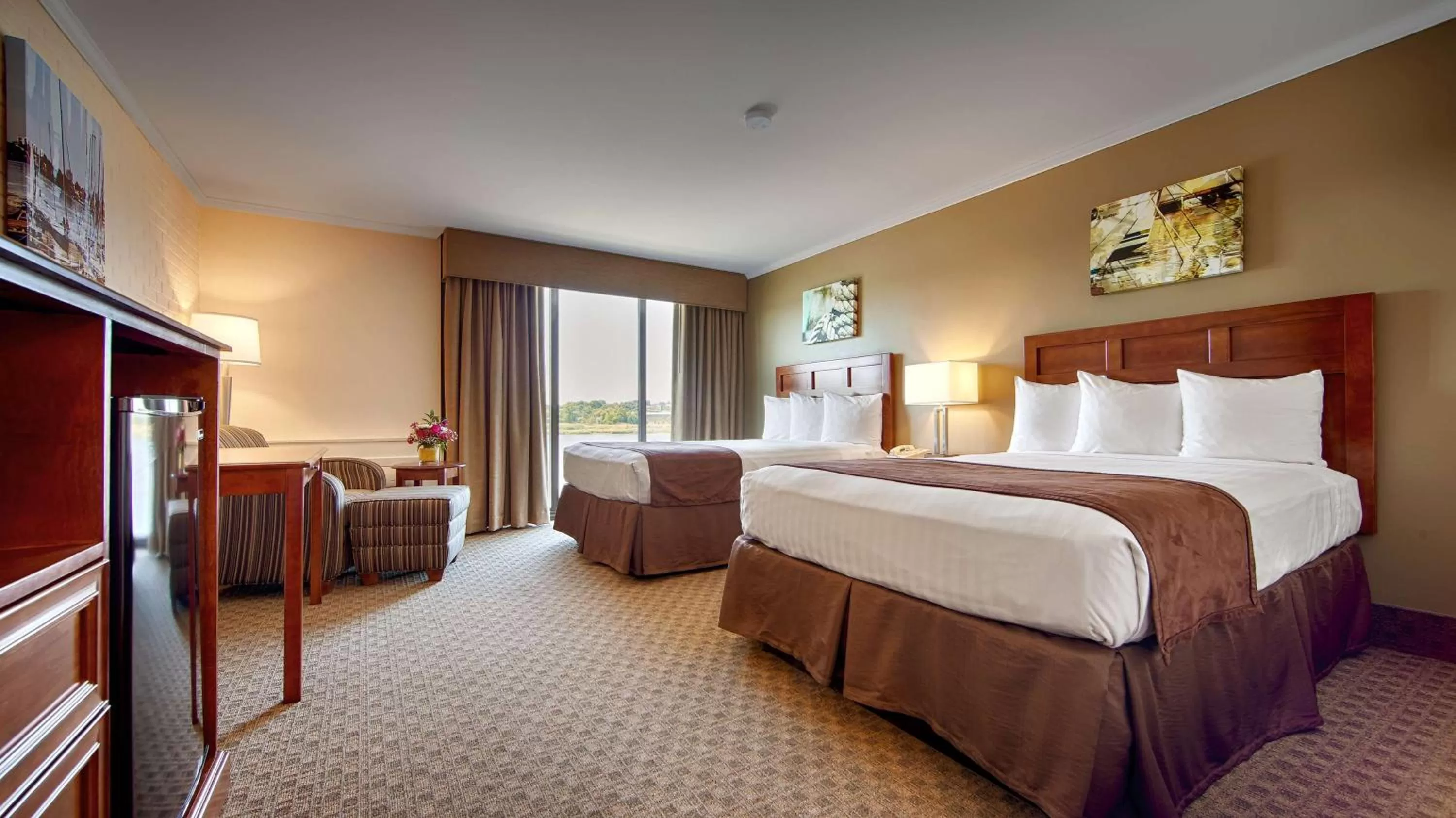 Double Room with Two Double Beds - Waterview - Non Smoking in Best Western Adams Inn Quincy-Boston