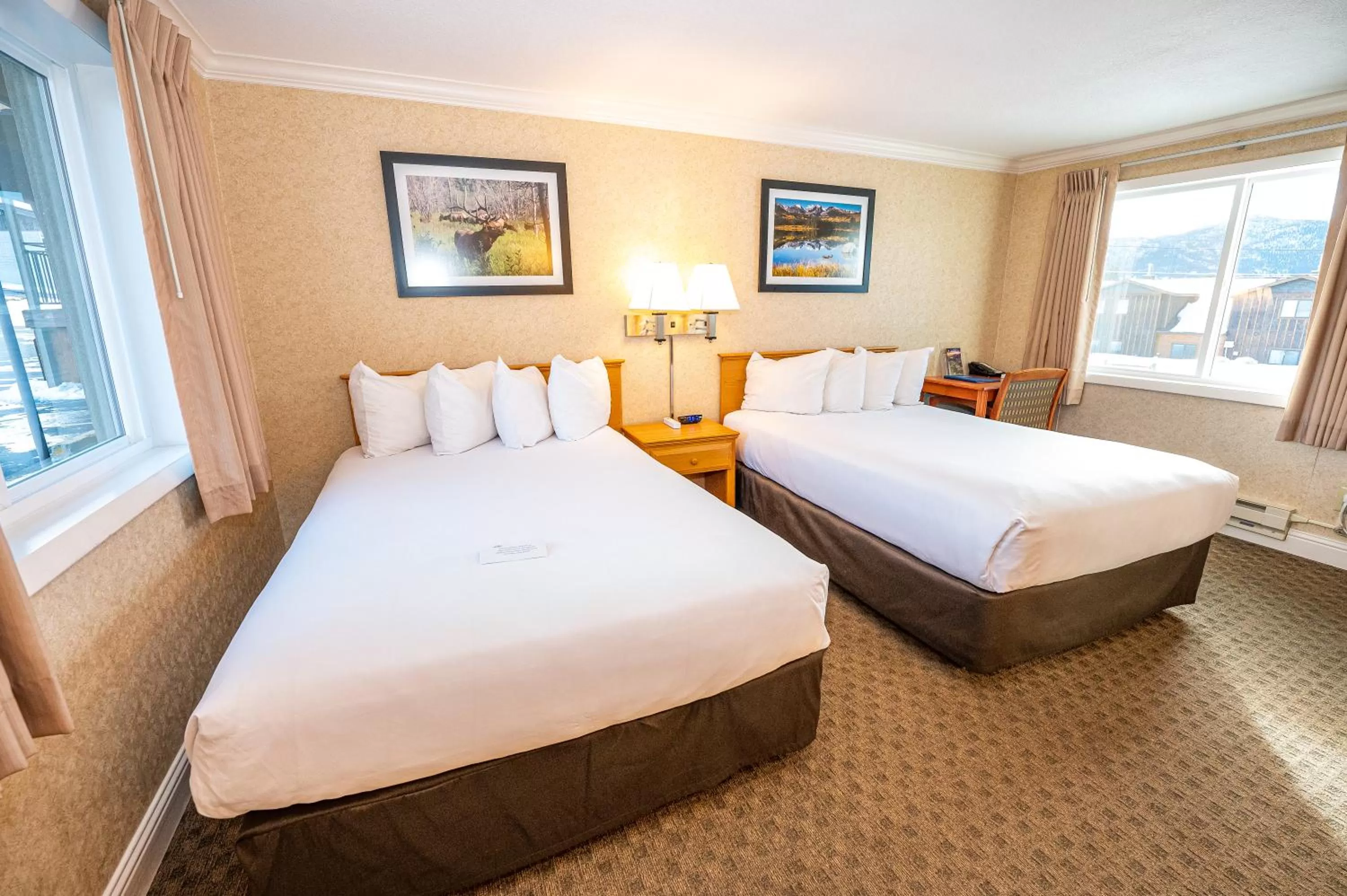 Double Room with Two Double Beds - Non-Smoking in Blue Door Inn