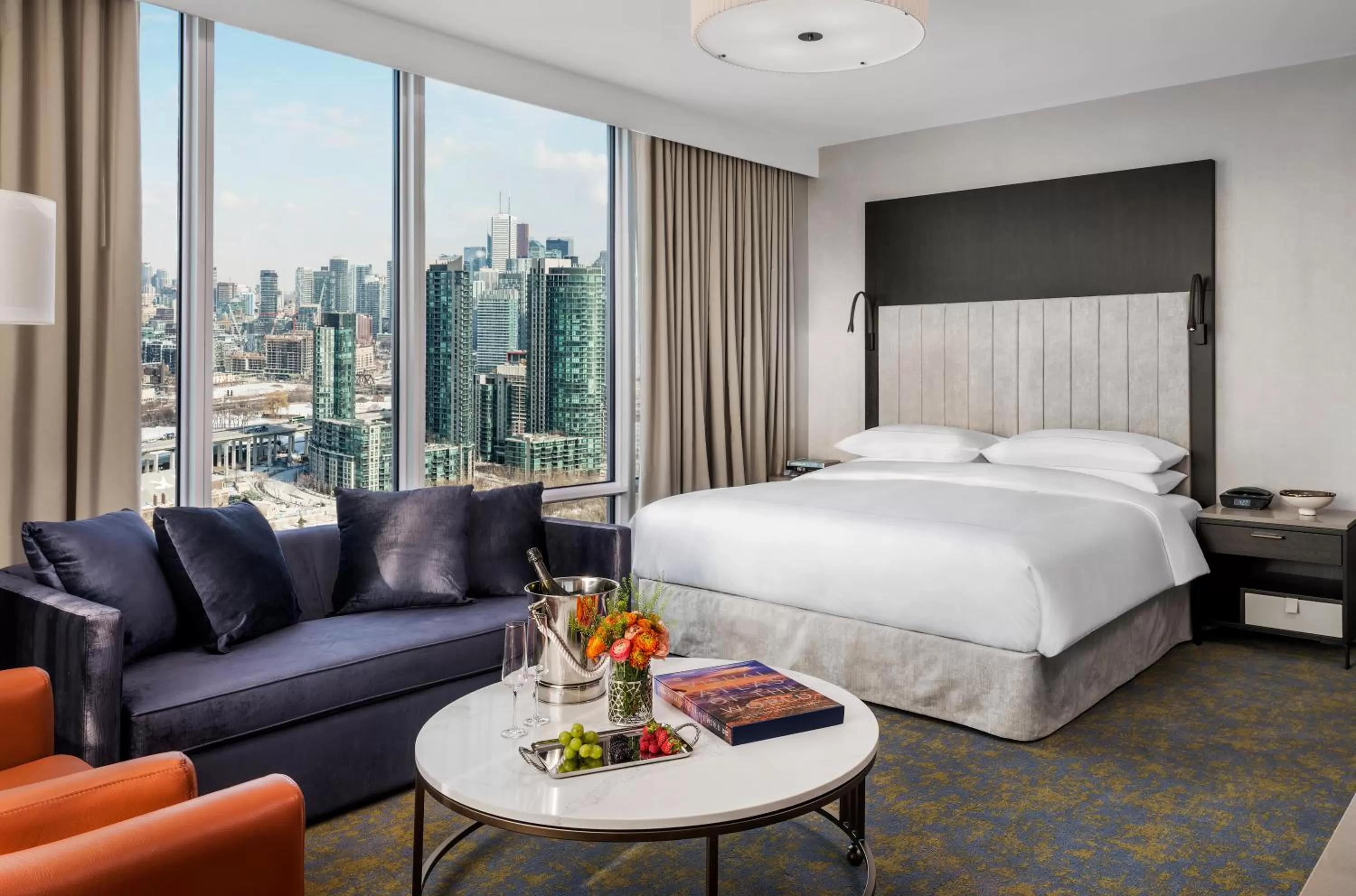Corner King Room in Hotel X Toronto, a Destination by Hyatt Hotel