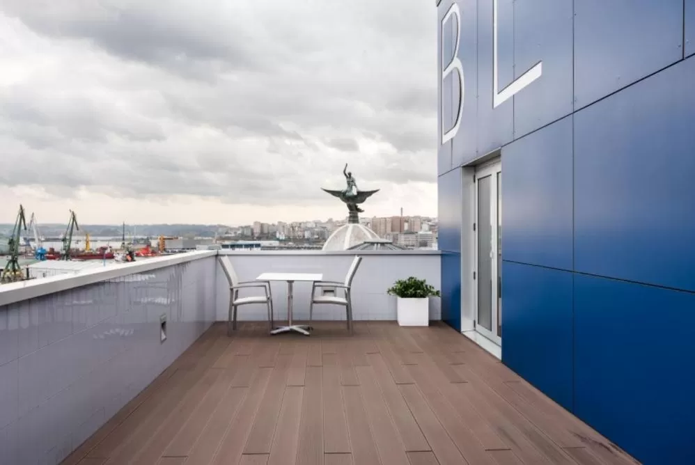 Junior Suite with Terrace in Eurostars Blue Coruña
