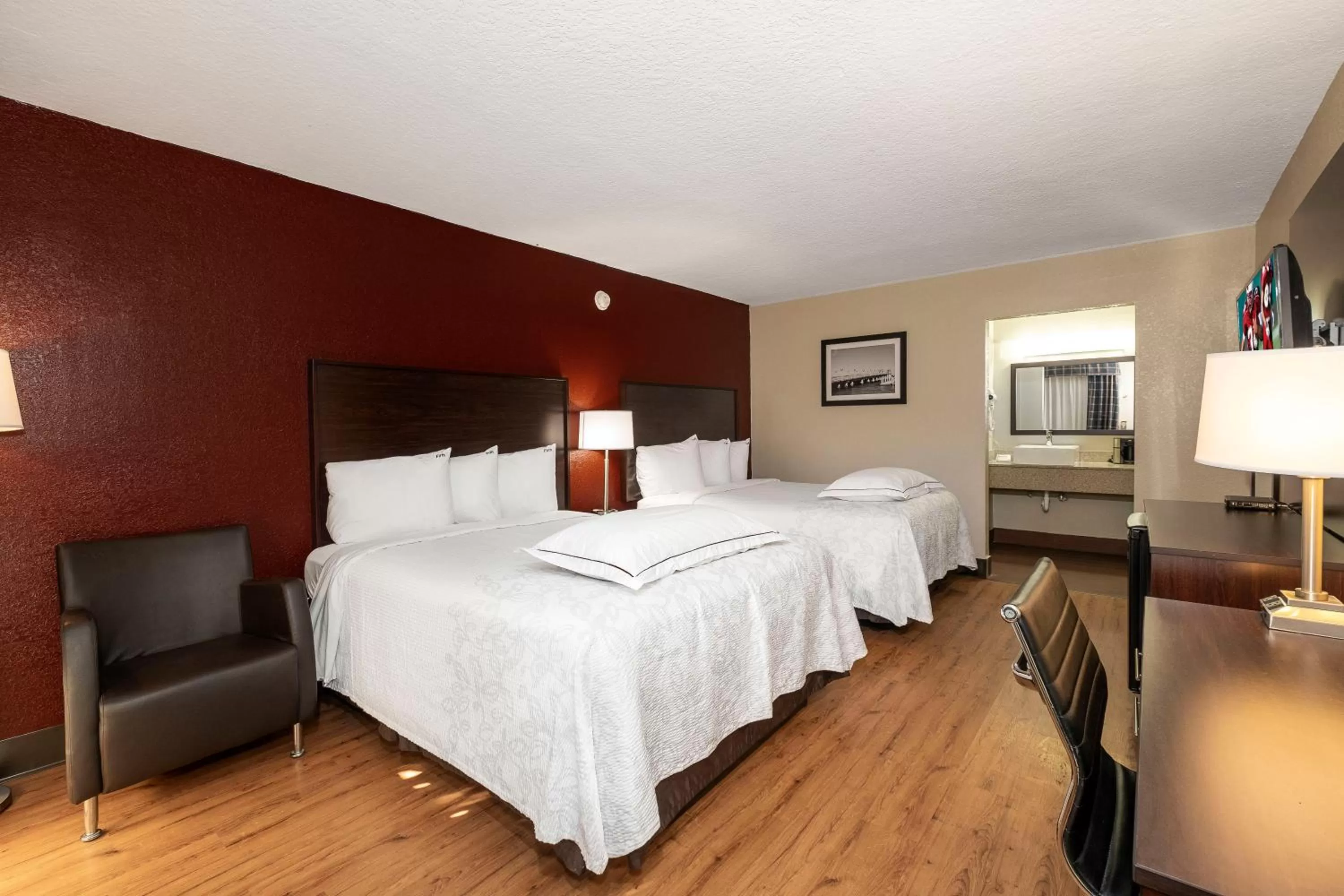 Premium Room with Two Queen Beds Smoke Free (Upgraded Bedding and Snack Box) in Red Roof Inn PLUS+ St. Augustine