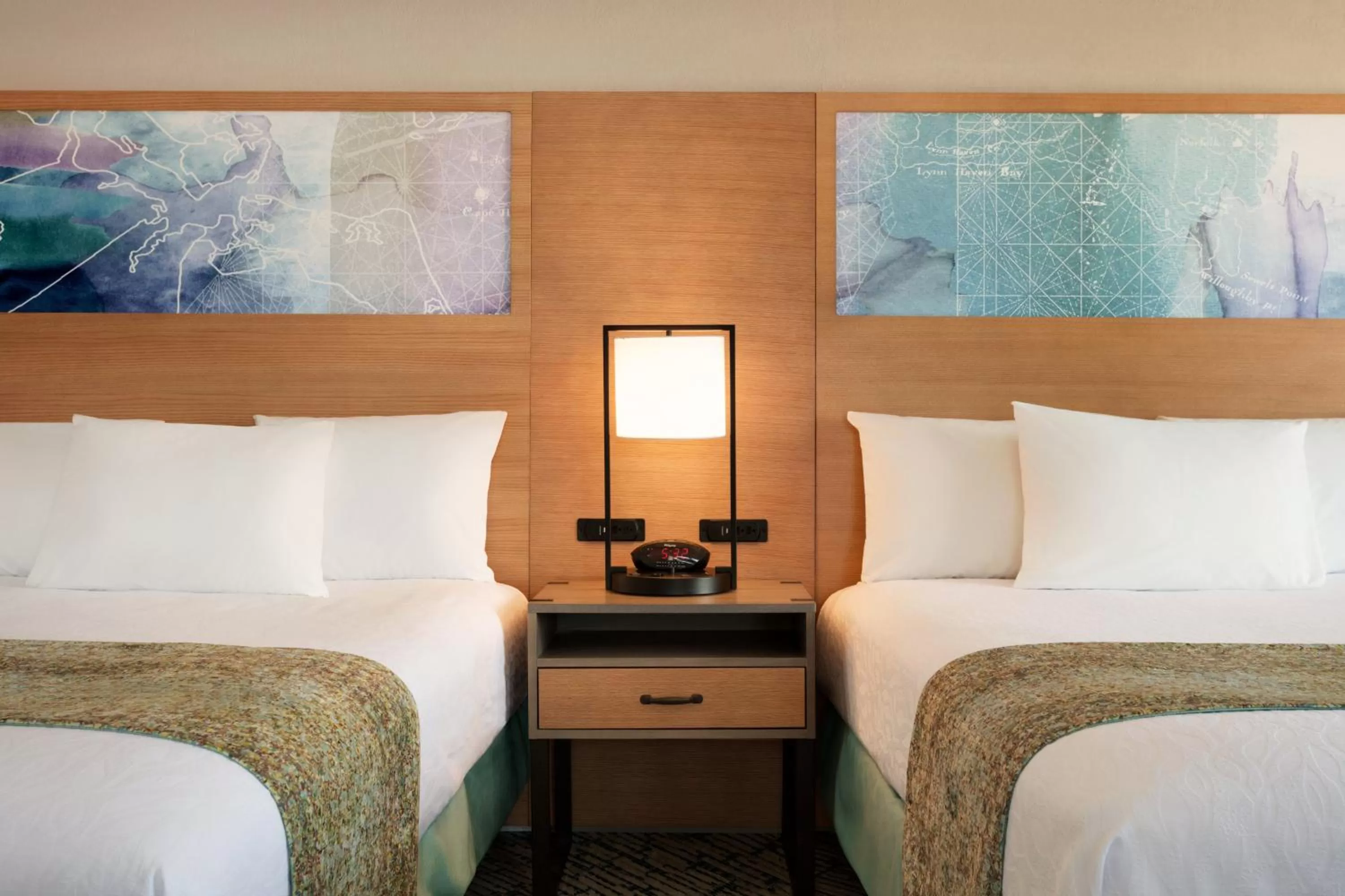 Queen Room with Two Queen Beds and Ocean View – Non Smoking in Surfbreak Virginia Beach Oceanfront, an Ascend Collection Hotel