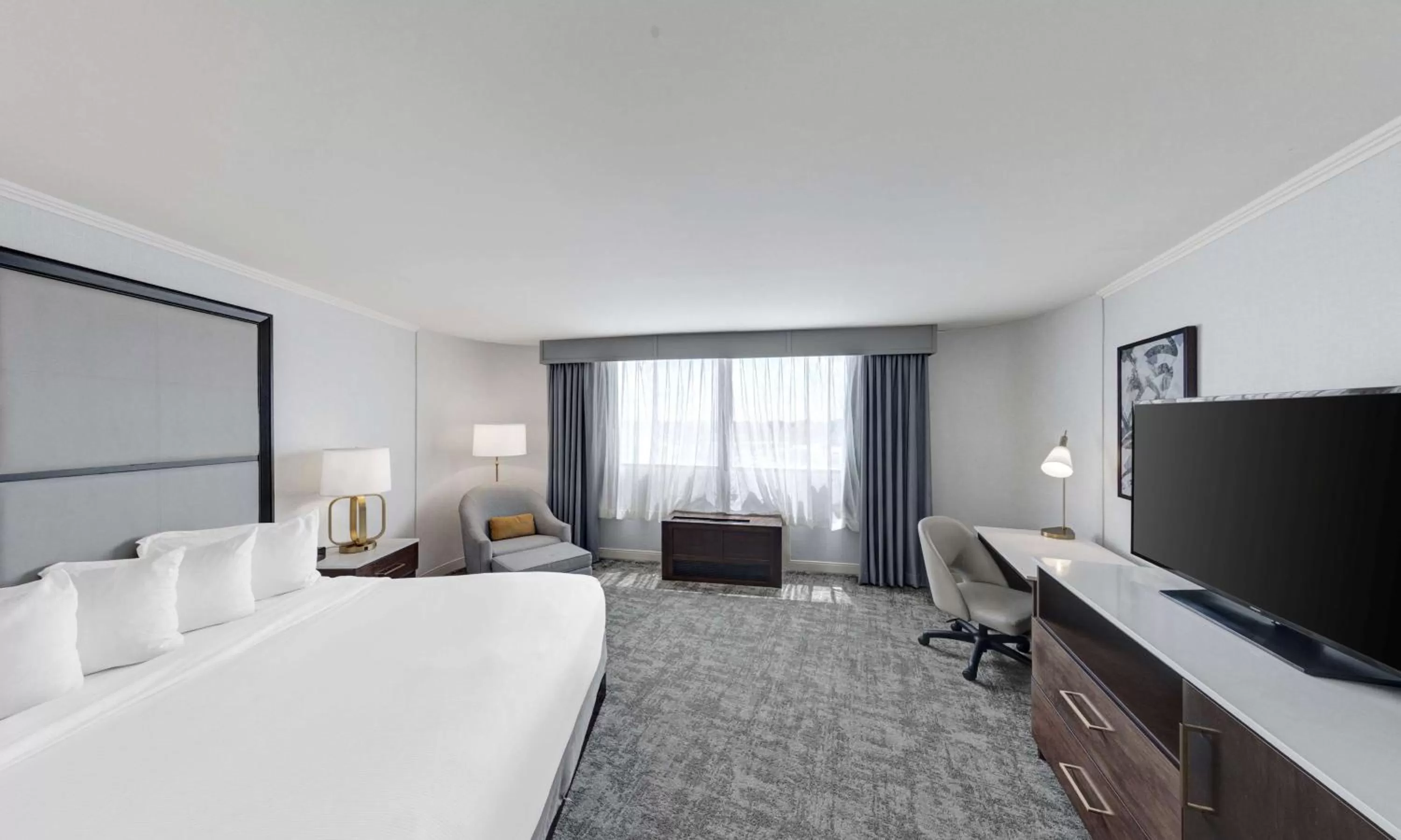 King Room with Mobility Accessible Tub in Hilton Chicago/Oak Lawn