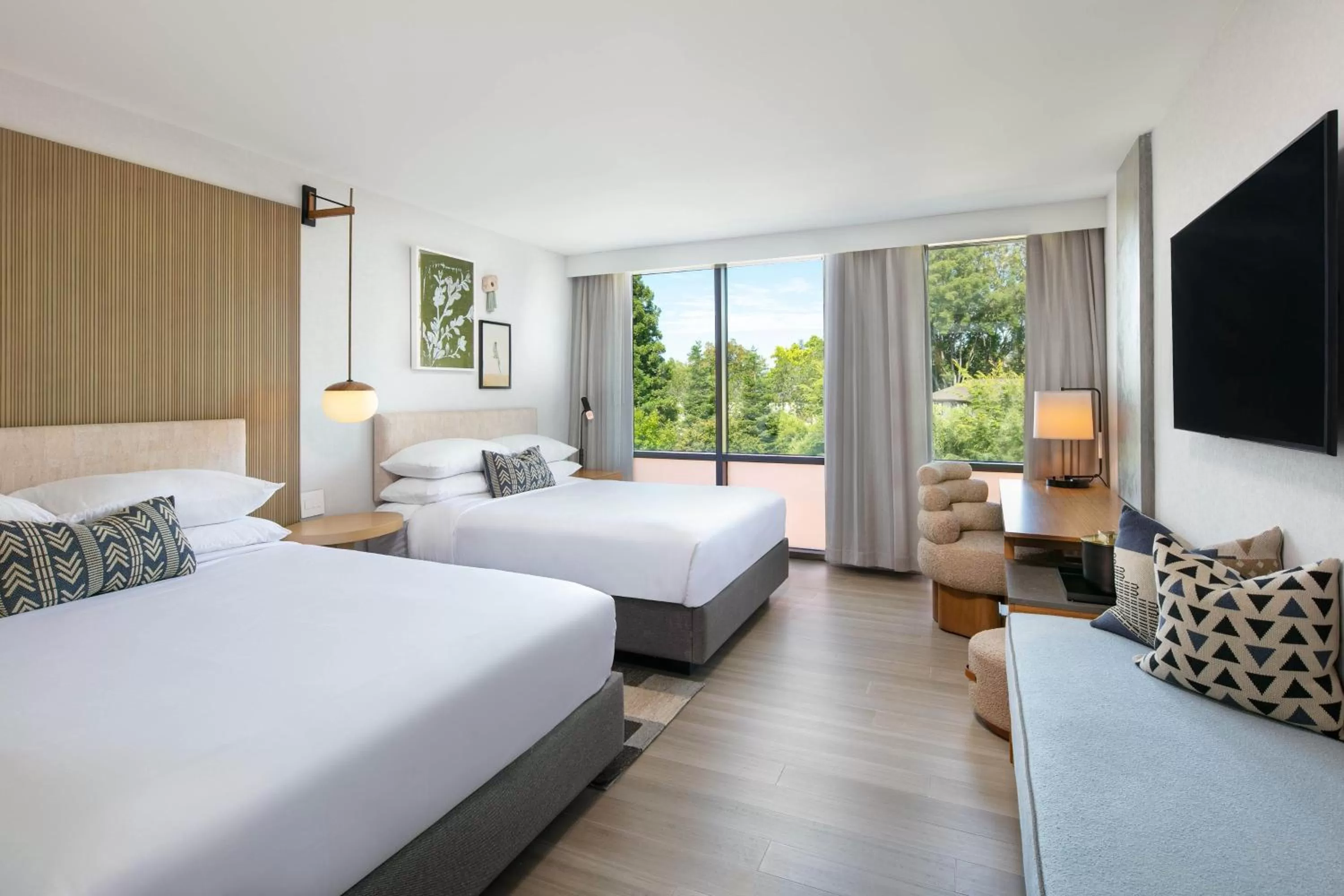 Queen Room with Two Queen Beds - Hearing Accessible in Hotel Citrine, Palo Alto, a Tribute Portfolio Hotel