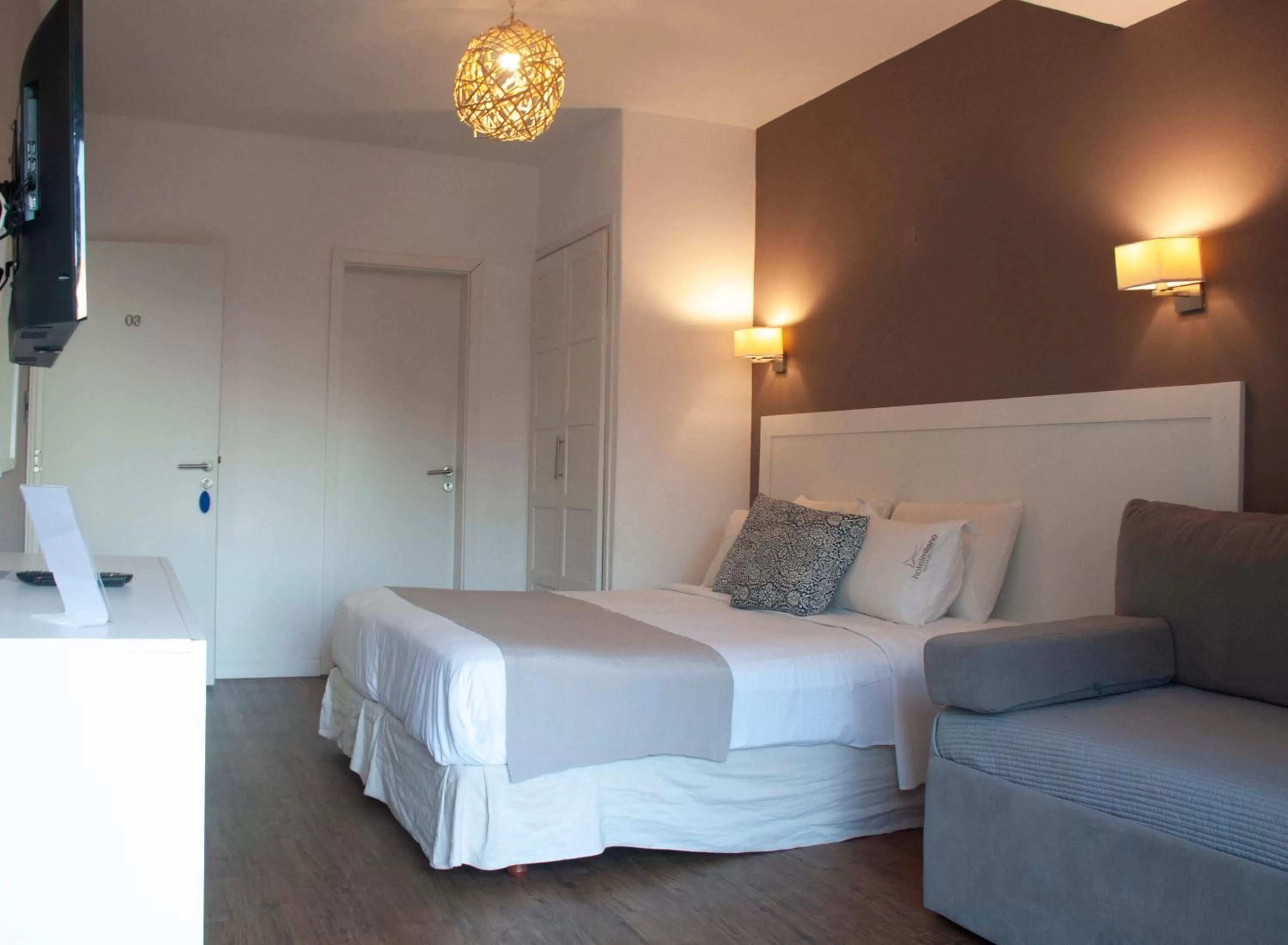 Quadruple Room with Terrace in Hotel Milano