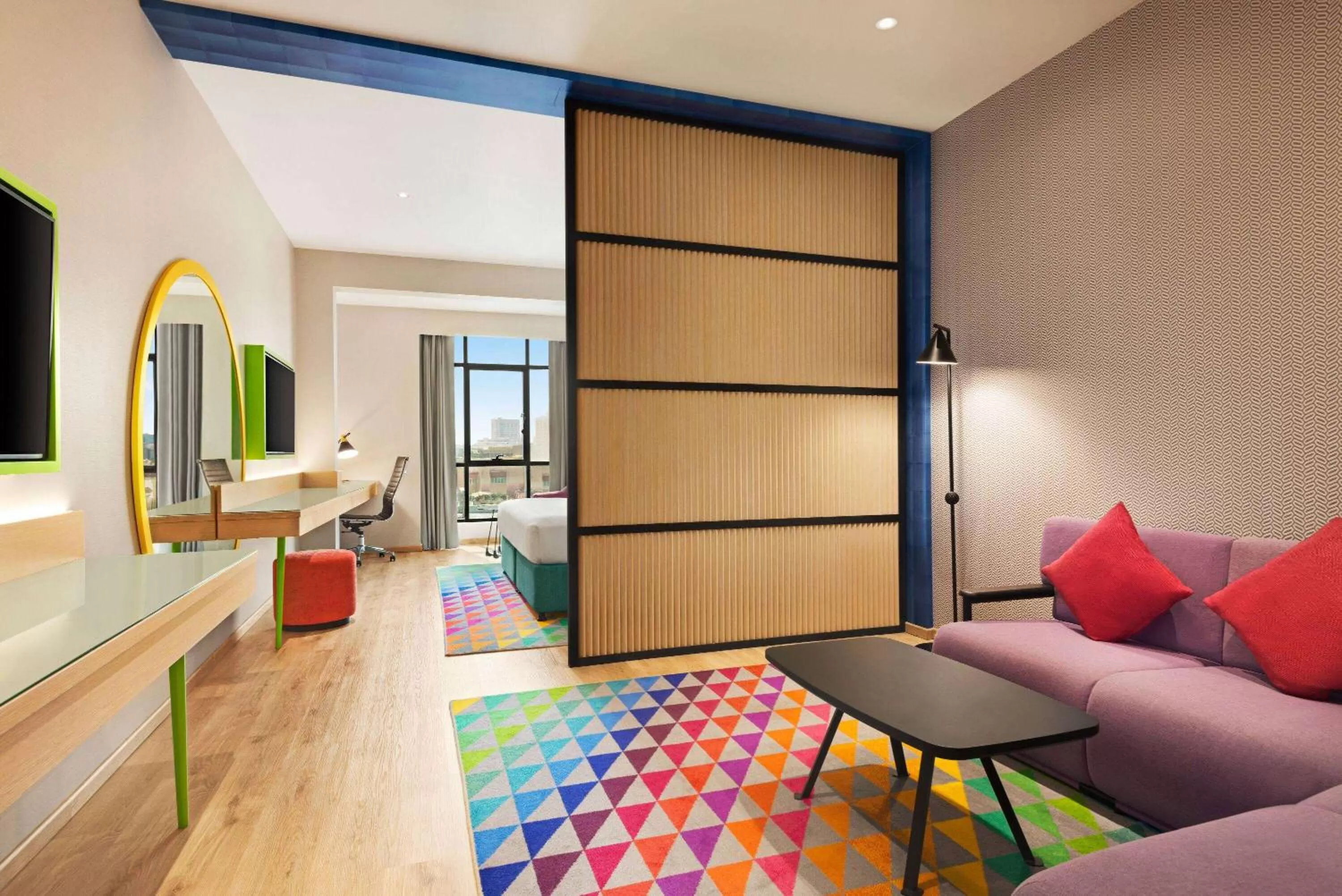 Junior Suite, 1 King Bed - Complimentary Transfer to La Mer Beach, Dubai Mall / Burj Khalifa Metro Station in La Quinta by Wyndham Dubai Jumeirah