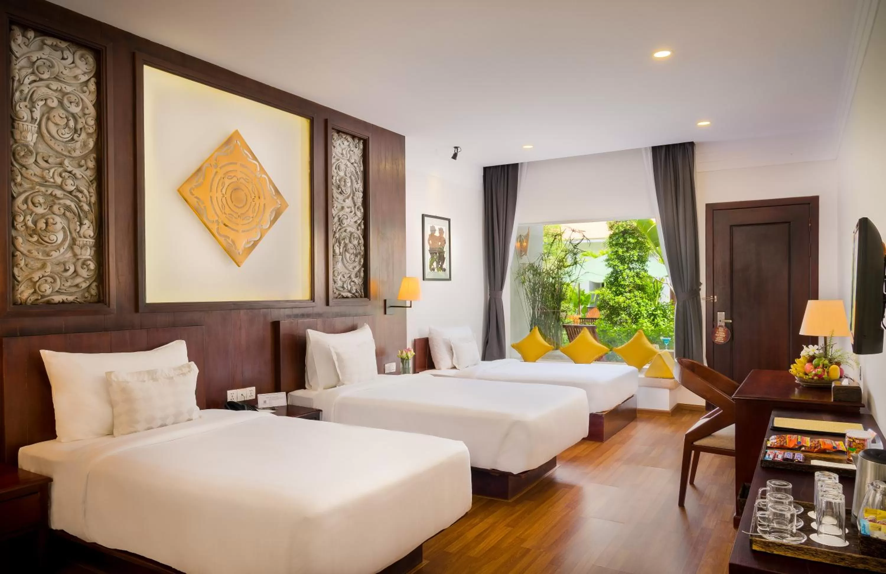 Deluxe Triple Room with Balcony in Sabara Angkor Resort & Spa