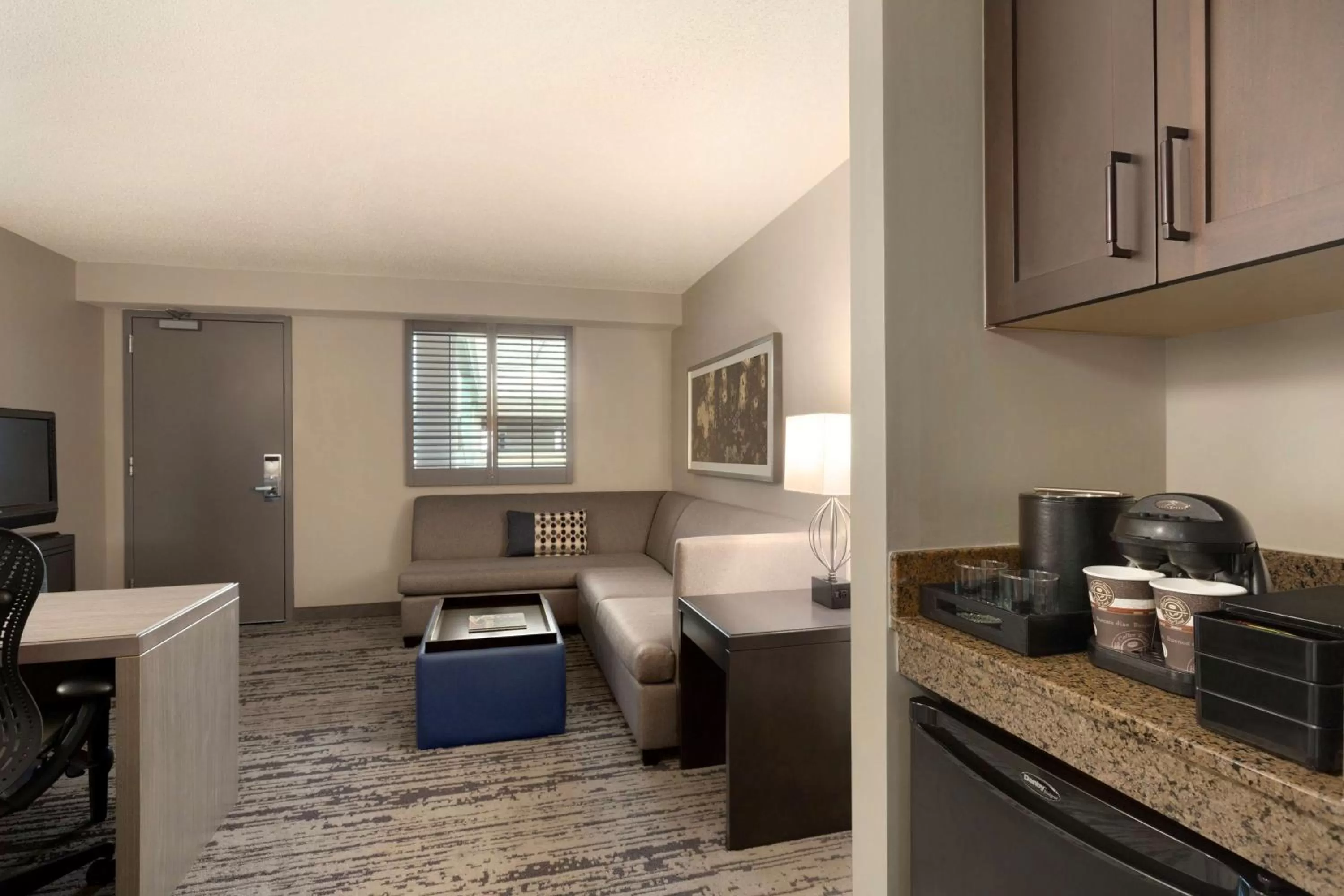 King Suite with Roll-In Shower - Mobility Accessible  in Embassy Suites by Hilton Atlanta at Centennial Olympic Park