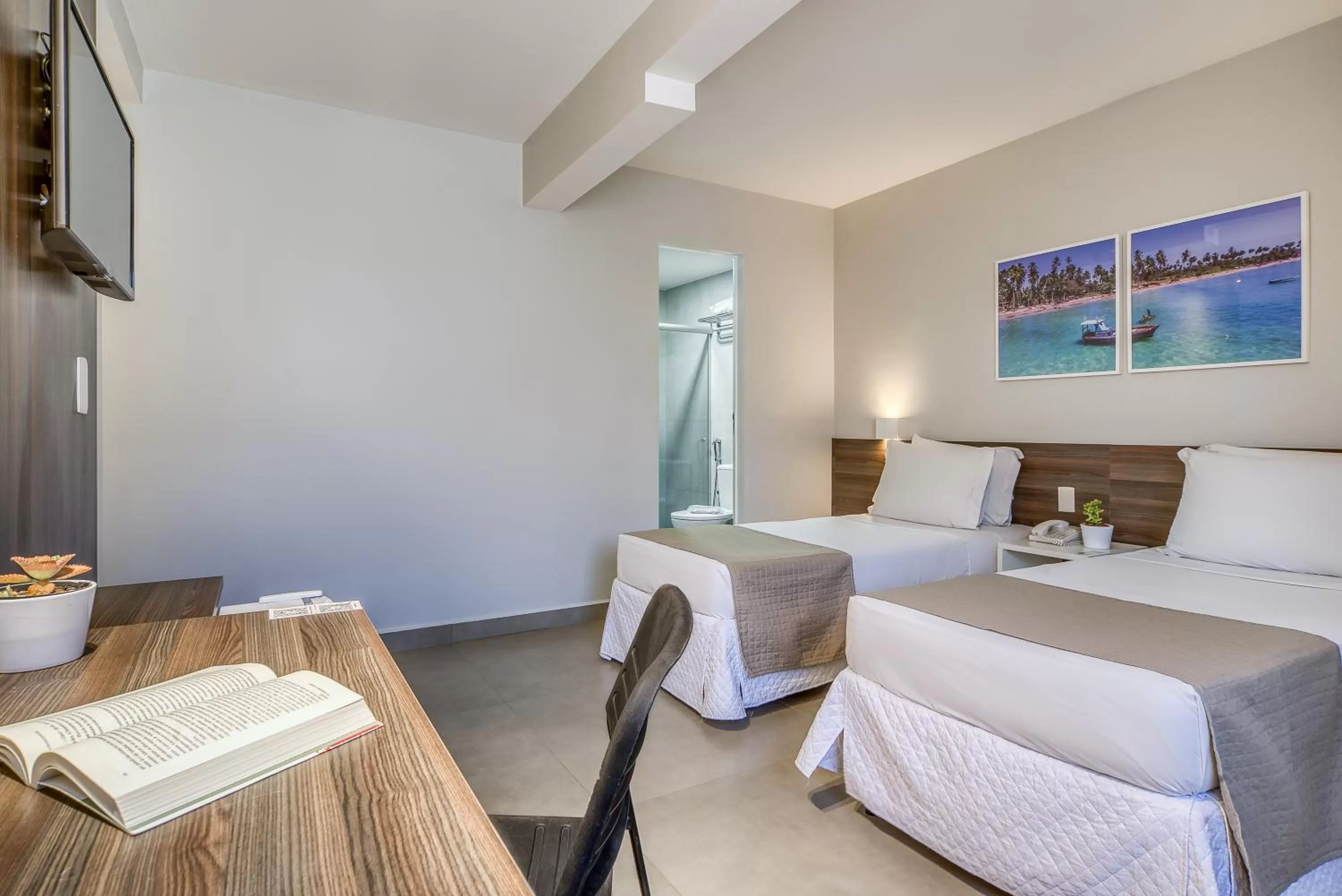 Superior Twin Room with City View in Tambaqui Praia Hotel