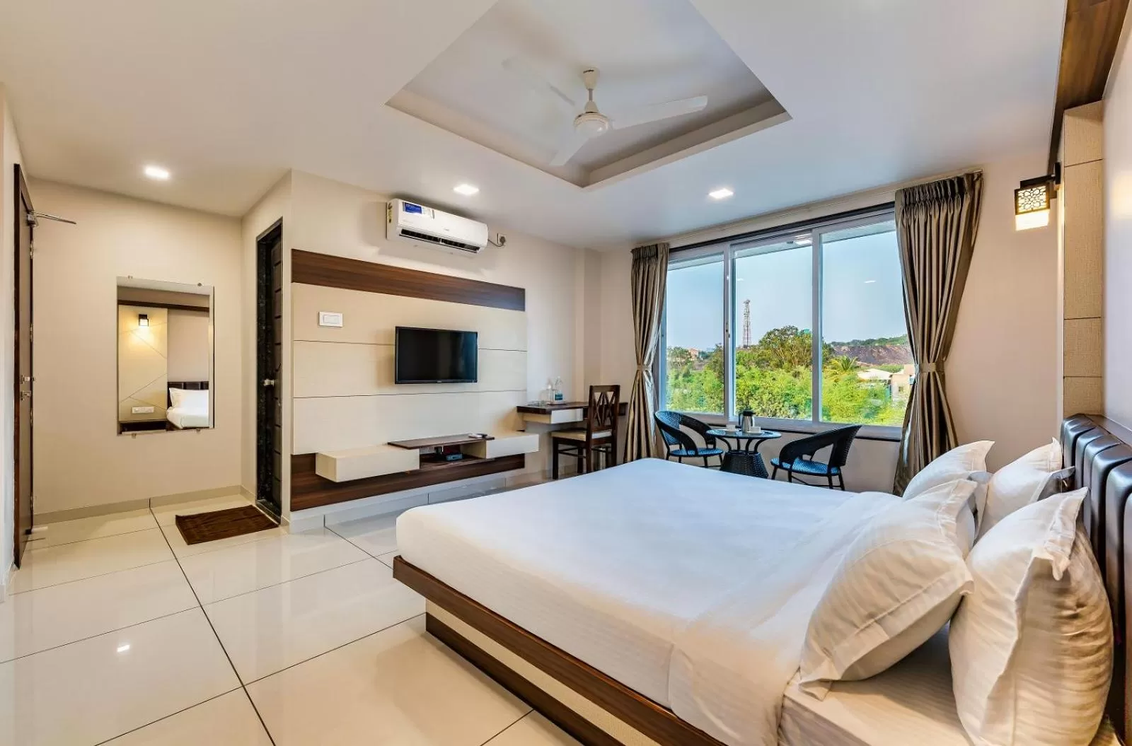 Standard Double Room with Fan - single occupancy in Hotel Grand Indu, 3 Star Kolhapur