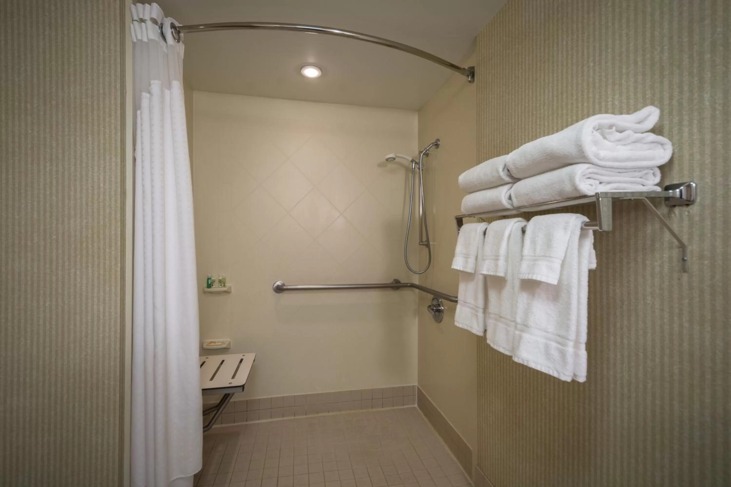 Standard Queen Room with Two Queen Beds and Mobility Accessible Roll-In Shower in Holiday Inn Arlington at Ballston by IHG