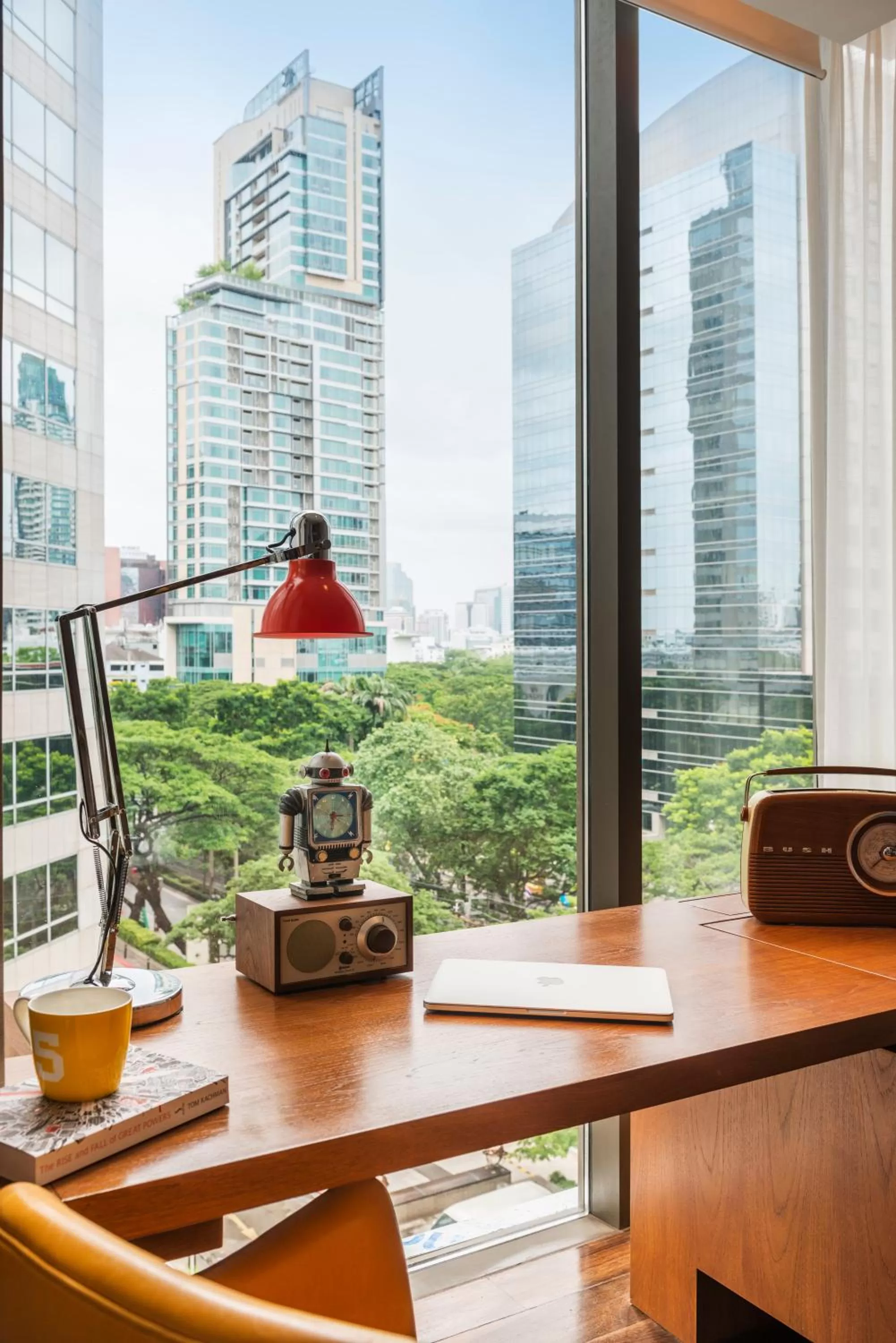 Premium King Room with Balcony and City View in Hotel Indigo Bangkok Wireless Road by IHG