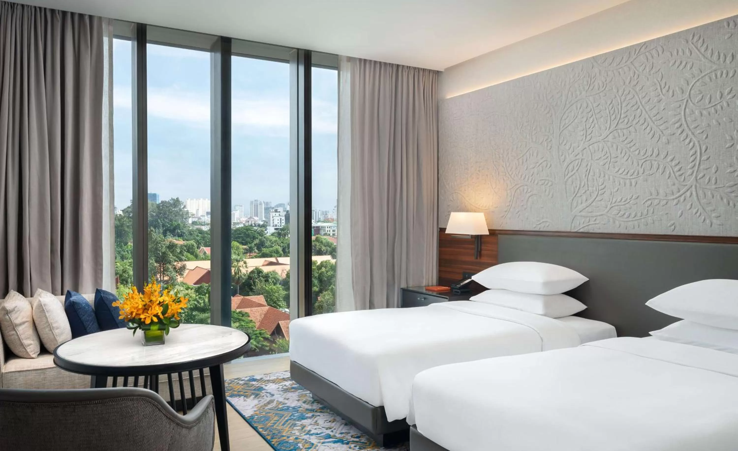 Twin Room with Palace View in Hyatt Regency Phnom Penh