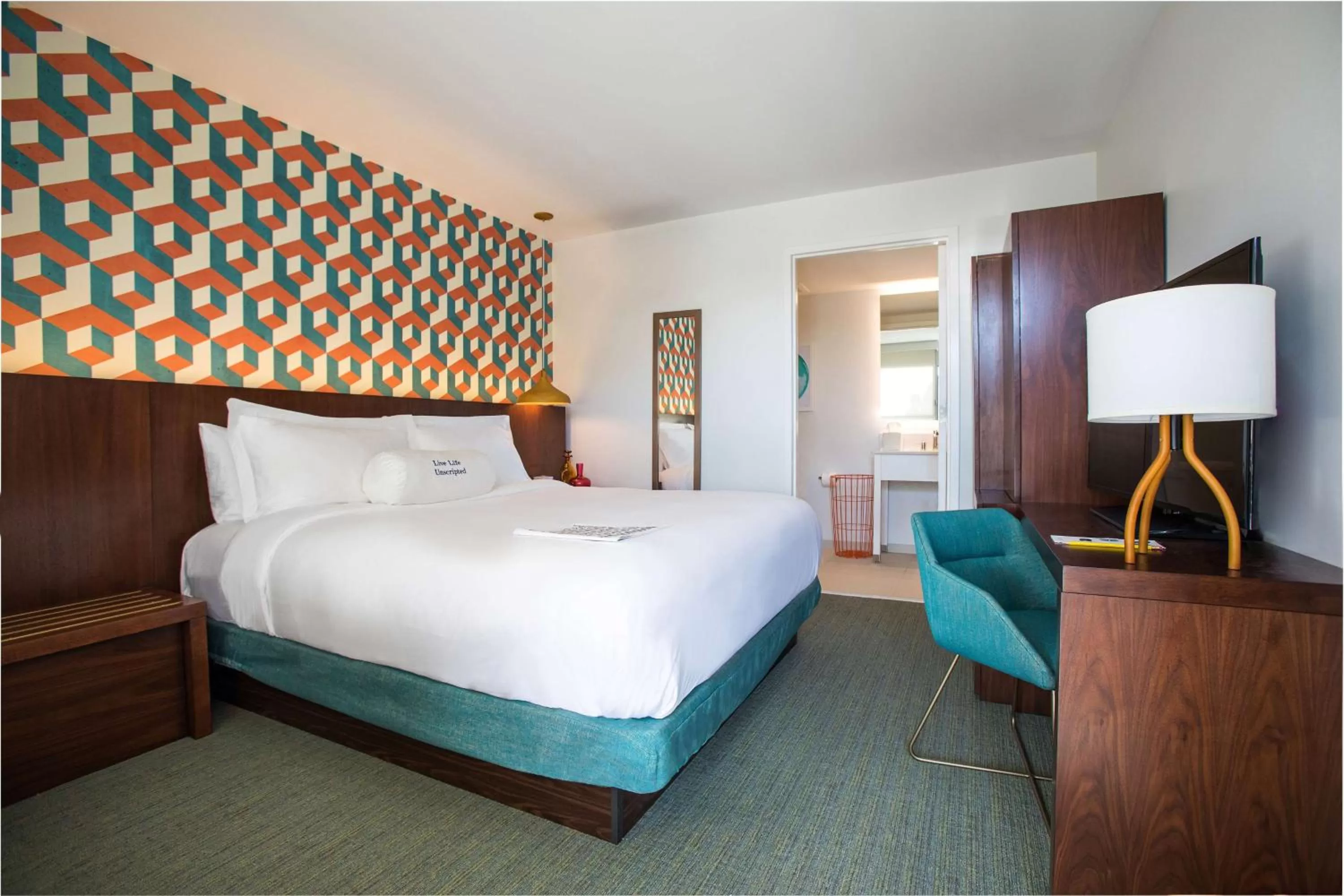 Bedroom, Bed in Unscripted Durham, Part of JDV by Hyatt