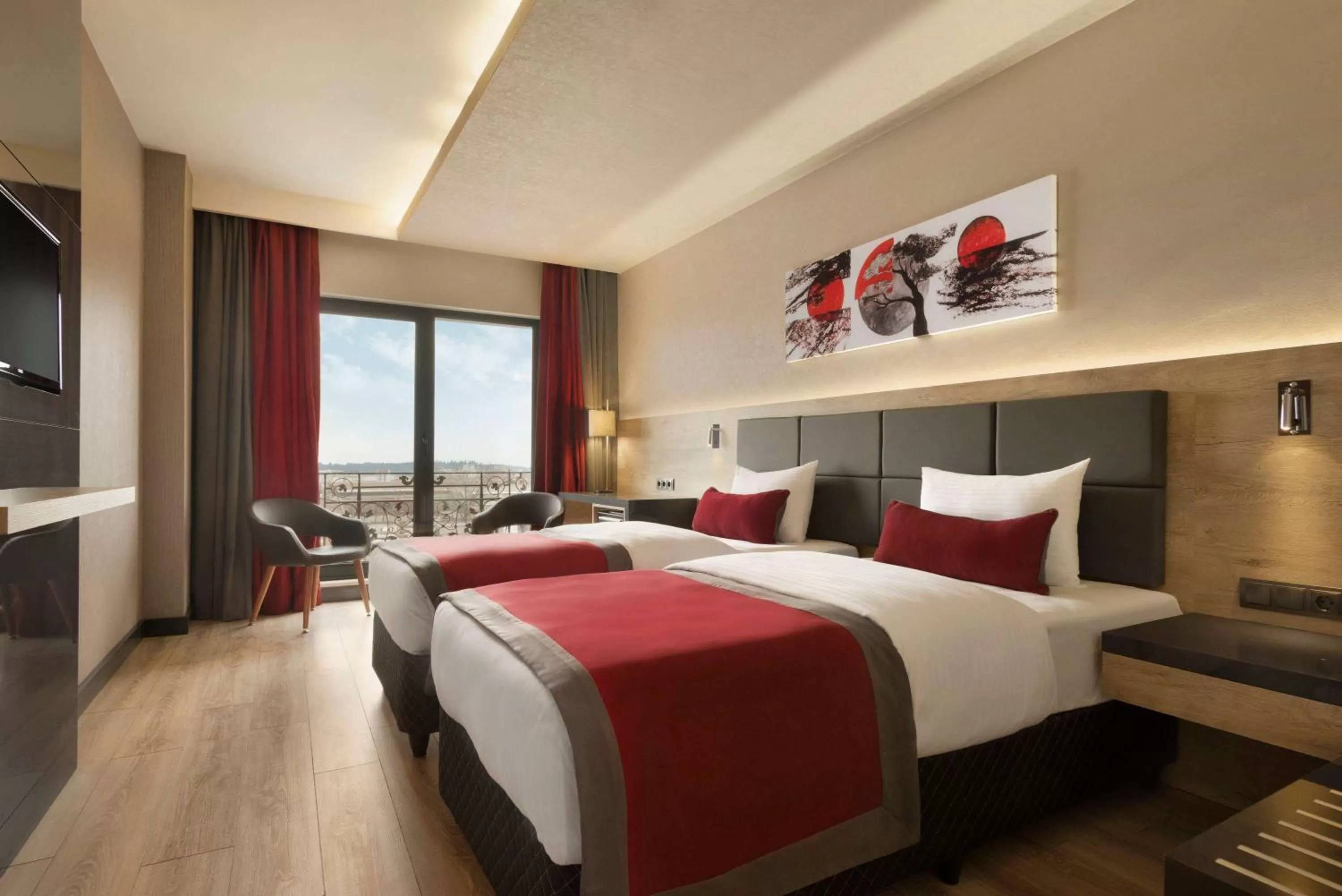Twin Room with Two Twin Beds - Non-Smoking in Ramada Encore by Wyndham Gebze