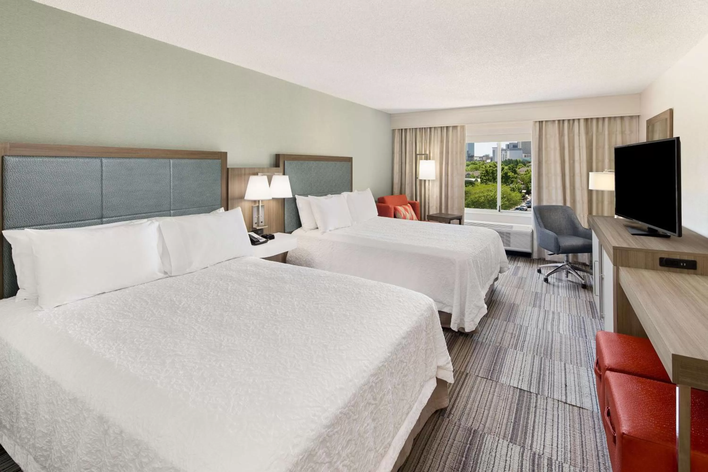Room with Two Queen Beds - Non-Smoking in Hampton Inn Atlanta-Georgia Tech-Downtown