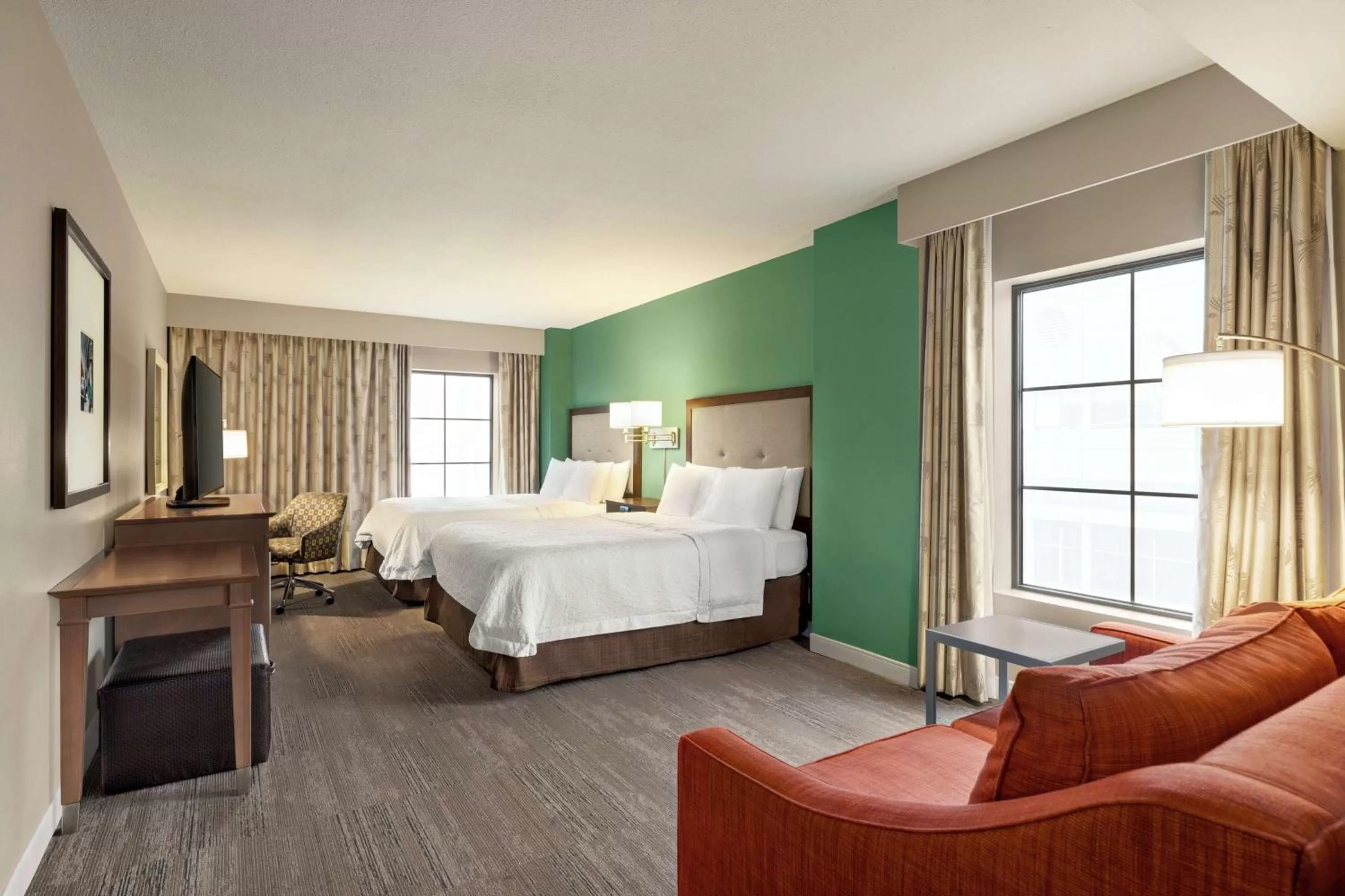 Queen Room with Two Queen Beds and Sofa Bed in Hampton Inn and Suites New Orleans Convention Center
