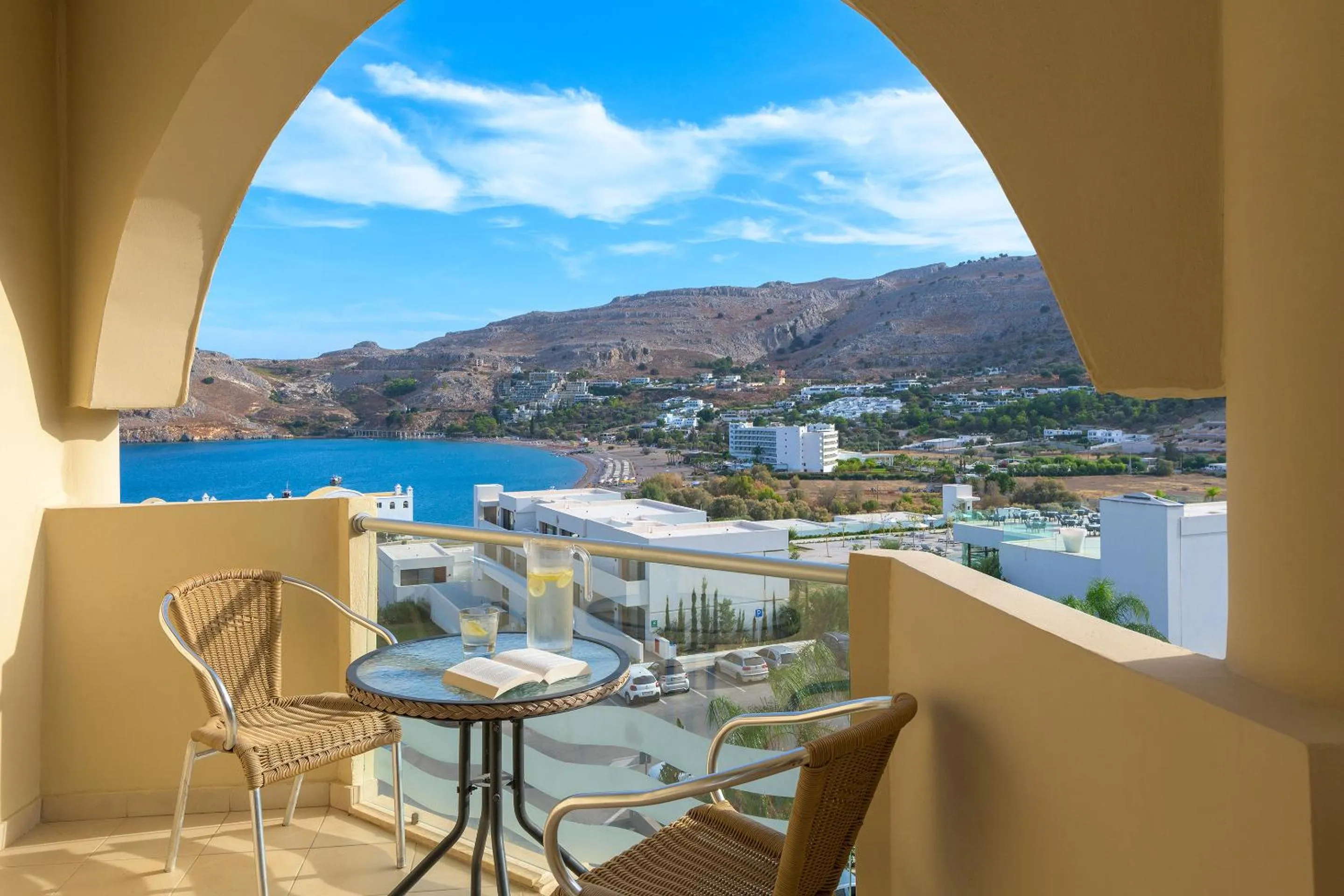 Superior Double Room with Side Sea View in Lindos Royal Resort
