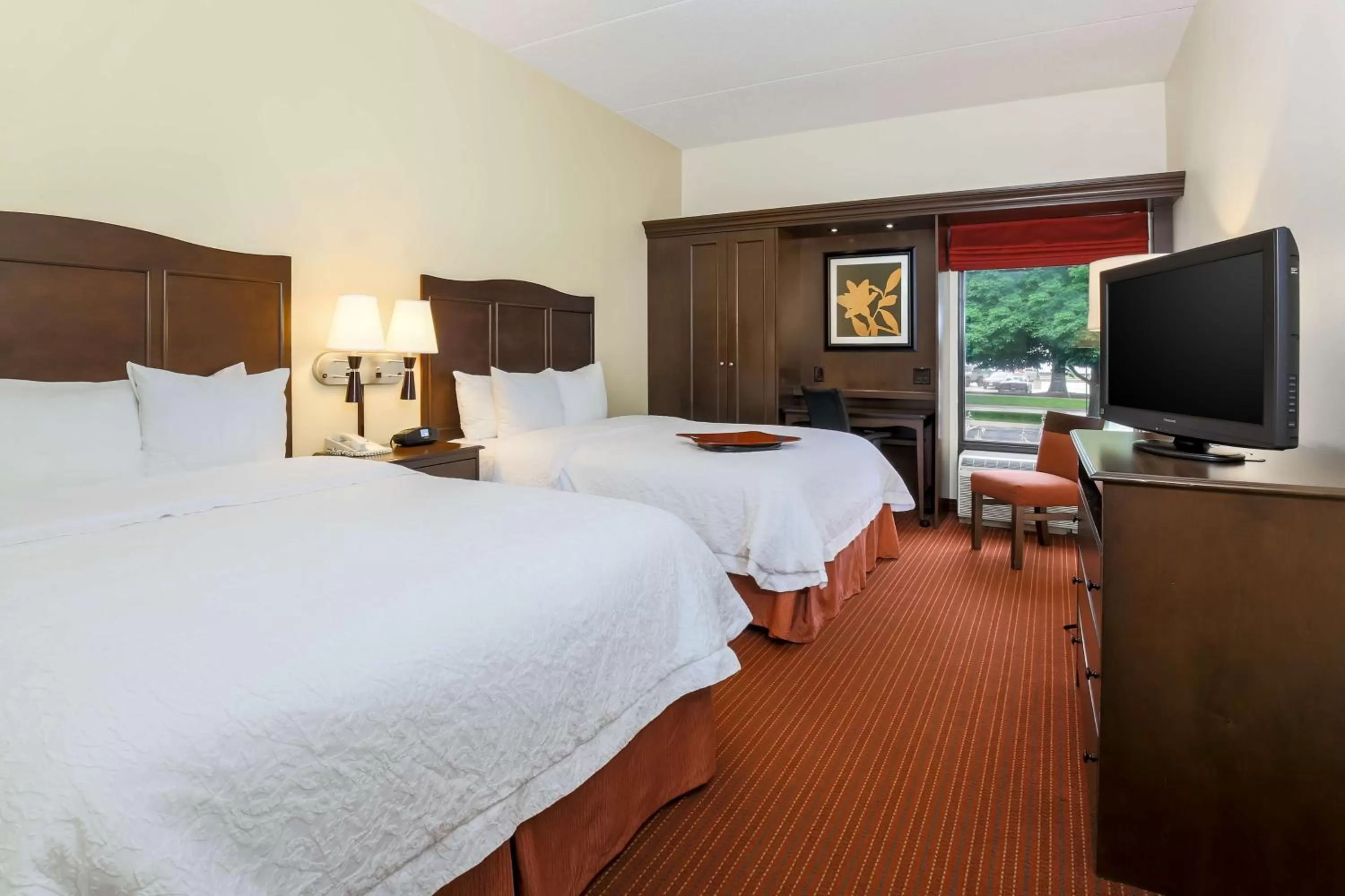 Room with Two Queen Beds - Non-Smoking in Hampton Inn Champaign/Urbana